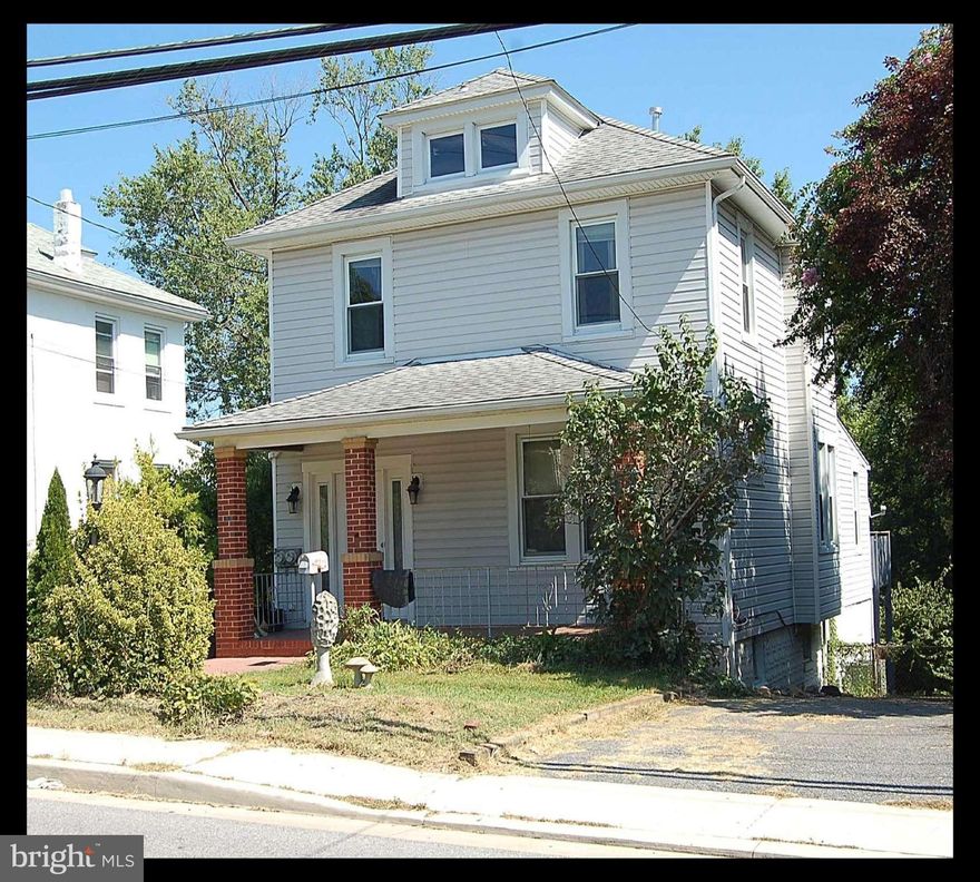 Two apartments- upstairs and downstairs- each with own gas and electric meters.For the investor.For multi-generation families. Occupy one and rent other for income. Attic, full basement plus shed for additional storage. Large deck and fenced in yard. Walk to bus stop and Marc train. Minutes to Light Rail, I95 & beltway. Near colleges & medical center. See for yourself. Sold As-Is.