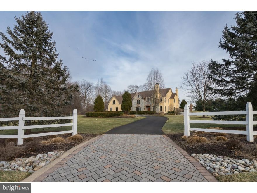 One of the best values in Upper Makefield Twp! This home is beyond description with the thoughtful details you would expect in a custom built masterpiece. This European inspired home is nestled on a 2 acre cul de sac home site in the exclusive Ely Farm community. This residence boasts 4 bedrooms 4 full baths. Guests will be greeted at a Dramatic Entry that looks out onto the back patio, they will experience a lavish Gourmet Kitchen and a large, practical Morning Room, Formal Living and Dining Rooms, Cozy Family Room, private cherry paneled Study, all bedrooms feature en suite bathroom, The expansive Main Bedroom is adorned with a triple tray ceiling with substantial molding detailing, exquisite pine floors in Master Bath, a highly desired master closet that is so expansive it can serve as a dressing room. A Wine Cellar, Home Theater, Sauna, 3 Fireplaces & 4 car garage are just a taste of the many pleasing accoutrements. This home makes an upscale statement of grandeur and could not be reproduced today at this price. This home has been completely re-stuccoed utilizing today's best technology! One of the best commuting locations in Upper Makefield with close proximity to I-95 and NJ Transit!