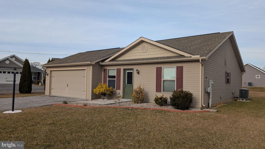 This well-maintained single-level rancher, built in 2016, offers comfortable and efficient living in a convenient Chambersburg Boro location. Featuring 2 bedrooms and 1 full bath, the home boasts an open and functional layout with a bright kitchen equipped with granite countertops and all appliances included. An attached two-car garage provides ample parking and storage, while the concrete patio overlooks a nice, flat 0.20-acre lot—perfect for relaxing or entertaining outdoors.  Boro Utilities.  Tenant is responsible for all utilities, and applicants are subject to credit and background checks.  All applications through rentspree, $40/adult tenant.  No pets.