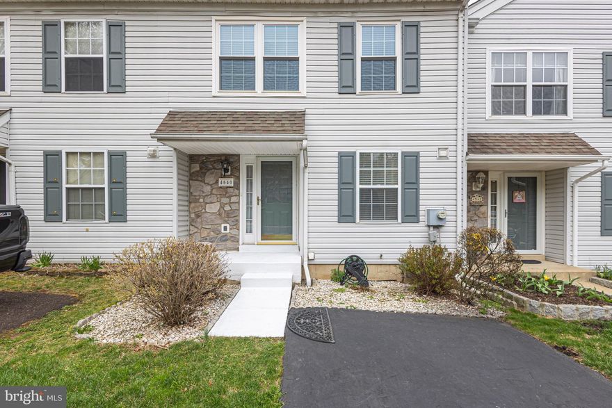 Immaculate 3 bedroom, 2.5 bath townhome nestled in popular Patriots Ridge is minutes from 313, 611,  Ferry Rd, & Saw Mill Rd. Maintenance-free with new roof installed in 2017, brand-new hardwood floors in 2023, back windows & sliders in 2012, water heater replaced in 2024, & HVAC replaced in 2018! The bright hardwood foyer leads to the gourmet remodeled kitchen ( 2022) , complete with stainless steel appliances, sleek white cabinetry, & recessed lighting! The expansive living room boasts glistening hardwoods, modern ceiling fan, crown molding,  and bright sliders to deck overlooking the lush back yard! The elegant dining room has gleaming hardwood floors, exquisite chandelier, and neutral paint. Award-winning Central Bucks School District! The daylight basement features a family/game room with wall-to-wall carpeting,  large storage room, &  laundry room! The primary bedroom has a huge walk-in closet, en-suite full bathroom, and hardwood floors. The additional lovely bedrooms have spacious closets, upgraded blinds, & hardwood flooring. The HOA fee covers external building maintenance including roof replacement, snow removal, trash removal, common area, & lawn maintenance.  Plenty to do close by at historic Doylestown with its charming shops & restaurants, Font Hill Castle  & 1,500-acre Peace Valley Park with bikeways, hiking trails, fishing, boating, and picnicking.   Don't miss out on your dream home!