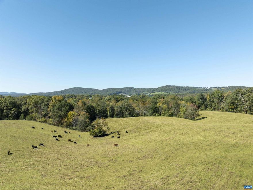 448 private acres centrally located between Orange and Gordonsville, with great views of the South West Mountains, and ample frontage on Madison Run Rd. The land is a mixture of open pasture, hay fields, and mature hard wood forest, with approx 6 mi of ATV trails.. The land is further improved with four wells, pond, under ground electric, roads, trails, long frontage Madison Run stream, and a small multistory home w/ fireplace, full kitchen, laundry, bath, and roof top office, that is being sold in "as is" condition.  The property is currently being used as a cattle farm, and is currently in land use. The property is not in a conservation easement, and can be subdivide.,Cherry Springs