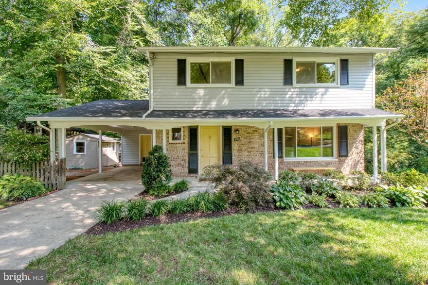 Fabulous Four Bedroom Three Level Colonial in Desired Kings Park Neighborhood. This Lovely Home Features a Fully Remodeled Eat-in Kitchen with Silestone Counters, New Stainless Steel Appliances, Pantry, Five Burner Gas Stove, Slider Leading to Deck, and Plenty of Counter and Cabinet Space. Two Fully Remodeled Full Baths and One Fully Remodeled Half Bath. Hardwood Floors on Upper and Main Level, Luxury Vinyl Plank on Lower Level. Newly Remodeled Family Room with Wet Bar and New Gas Insert to Fireplace on Walk-out Lower Level with Slider Leading to Private Back Yard.  Separate Laundry/Storage Room. Large Deck and Patio. Separate Workshop with Windows, Electrical, and A/C Unit.  Extra Patio off Kitchen/Carport for Al Fresco Dining. Freshly Painted Throughout. Two Sheds for Additional Storage.  New Roof, New Vinyl Siding, New Windows. Located on a Cul-de-Sac and Backing to Parkland with Creek. Can't Beat the Location - Close to Neighborhood Park with Basketball Hoops, Baseball/Softball Field, Tennis Courts, Playground, and Creek. Close to Rolling Road VRE, Metrobus Stop with Service Direct to Pentagon, Shopping, Public Library, and Neighborhood Pool. Close to I-495, Braddock Road, FFX Parkway - A Commuters Dream! Kings Park is a Sought After, Close Knit Neighborhood Where Neighbors Know Each Other. This House is Wonderful, Perfectly Remodeled, and Ready to Move In.