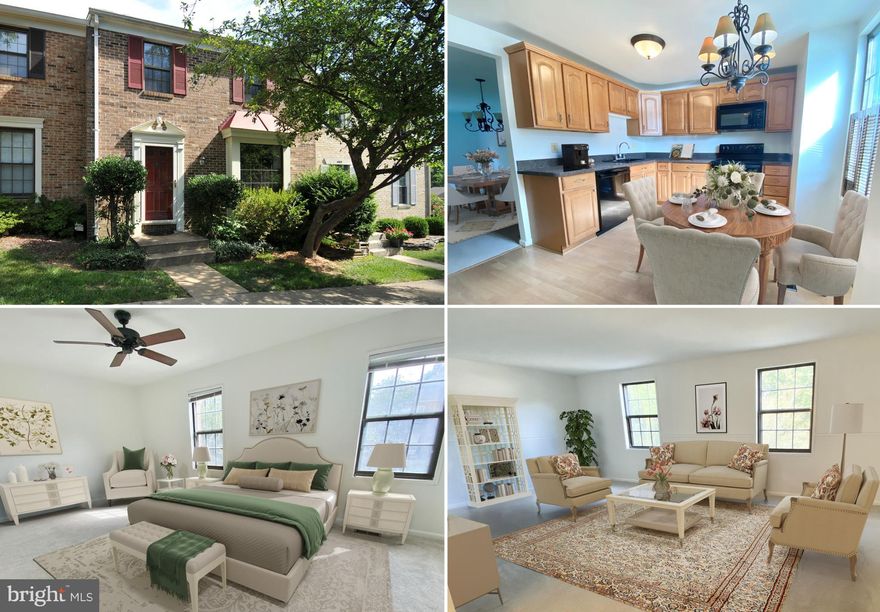 Available Now! Welcome home to this light-filled and inviting townhouse tucked away in a peaceful neighborhood — yet just minutes from shopping, dining, and major commuter routes! The updated eat-in kitchen is perfect for casual meals and entertaining, while the spacious living room offers plenty of space to relax or host friends. The sunny above-ground lower level opens directly to a fully fenced backyard, making it ideal for a family room, playroom, home gym, or office — whatever suits your lifestyle best. Upstairs, you’ll find three generously sized bedrooms, with a full bathroom (shower/tub combo) and attached full bathroom to the primary bedroom. Brand new carpet and freshly painted throughout! 2 assigned parking spaces. Located within the sought-after Lake Braddock Secondary School Pyramid, this home combines tranquility, functionality, and top-rated schools — the perfect blend of comfort and convenience! Lease for 12-36 months Dogs allowed on a case by case basis - no cats.