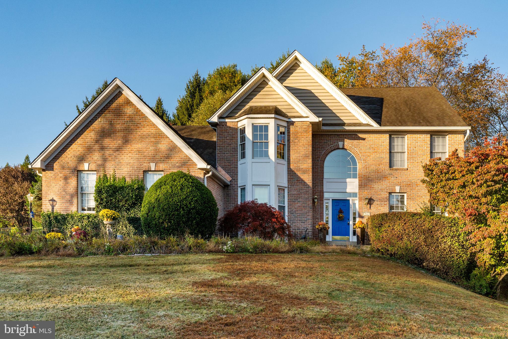**OPEN HOUSE ON 11/23/24 IS CANCELLED** AVAILABLE IMMEDIATELY! Welcome to 966 N New Street a 4 bedroom, 2.5 bathroom home on 1-acre in the award-winning West Chester Area School District. This classic, brick-front colonial is ready for its next loving owner. Enter the 2-story foyer with front-to-back split staircase and with beautiful hardwood floors that span the entire first floor, excepting the family room. On your right is the sunny living room with crown molding and lighted French doors that can be closed for privacy. On the left is the spacious dining room with crown molding and chair rail and a bay window that allows for ample natural light. Straight back is the heart of the home, the kitchen, breakfast area, and family room. The kitchen offers an island with breakfast bar, electric cooking, stainless appliances, granite countertops, a pantry and a built-in desk. Adjacent to the kitchen is the breakfast area with access via sliding glass doors that open into the fantastic tile-floored 3-season room with sliders on all 3 sides. This versatile space is perfect for morning coffee or an evening beverage. The additional sliding glass doors can be opened to access the rear yard and side yards and the deck and offer a fantastic flow for entertaining! Adjacent to the breakfast room is the sunny family room with new carpet, vaulted ceiling, ceiling fan, and skylights all centered on the remote-controlled gas fireplace. Down the hall from the kitchen is the, ever-important, private home office for those that work from home and the 1st floor half bathroom. The main level is completed by the access from the 3-car oversized garage and the main level, tile-floored laundry room. Upstairs you’ll find 3 generously sized bedrooms all served by the full hall bathroom with tile floor, double vanity, and tun/shower. The primary bedroom is a spacious suite with tray ceiling, recently refinished hardwood floors, a bay window for lots of sunlight, and has been freshly painted. The primary en suite has a large step-in shower, corner jetted tub, double vanity and linen closet. The primary suite has a walk-in closet with organizer and a not to be missed bonus space which could serve as another home office, or even an exercise space! The lower level is a daylight walk-up and currently unfinished/used for storage but offers a lot of potential for its next owners to customize the space as needed. 966 N New Street is a fabulous home just minutes to the West Chester Borough shops and restaurants and it just minutes to major travel routes like 202.