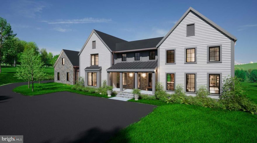 LAND FOR SALE ONLY! Winterbourne  Indulge in unparalleled luxury living with this exclusive custom-built New Construction masterpiece nestled in the heart of the Newtown. Crafted by the renowned award-winning architect Ralph C. Fey A.I.A. Architects (RCFA), this extraordinary residence stands as a testament to design excellence, seamlessly blending the region's traditional and artistic heritage with contemporary architectural technologies, including sustainable practices and green building. Every detail of this magnificent 5,000+ square foot home has been meticulously planned and executed, from the thorough architectural renderings and site plans to the environmental analysis. Collaborating with Edwardson Construction, whose illustrious portfolio of stunning projects graces the picturesque landscape of Bucks County, ensures unparalleled craftsmanship and quality throughout. Welcome guests through a grand formal driveway entry, leading to an auto court in front of the 3-car garage. As you step into the foyer, you're immediately captivated by the soaring 2-story space adorned with expansive windows, flooding the interior with natural light and offering breathtaking views of the lush surroundings. The first floor offers a flexible floor plan, allowing customization to meet the buyer's needs, including the option for a generously sized primary suite for added convenience and comfort. Designed for both luxurious living and effortless entertaining, the main level boasts an open-concept floor plan, featuring a generously sized gourmet kitchen seamlessly flowing into the connecting living room. Adorned with exquisite oak wood floorings and wood beams, the living spaces exude warmth and elegance, while floor-to-ceiling windows invite the outdoors in, showcasing the captivating backyard oasis. Retreat to the second floor, where three additional bedrooms, each with its own ensuite bathroom, await. The option for an additional 2nd primary bedroom suite with a sitting area and study provides ultimate comfort and versatility. Descend to the fully finished walk-out basement, utilizing the glass-encased elevator, where entertainment knows no bounds. A bar and lounge area, game and TV area, and additional 1.5 baths ensure endless enjoyment and convenience for both family and guests. Step outside to discover your own private sanctuary, complete with meticulously designed landscaping, a spacious patio ideal for grilling and year-round entertaining, and a magnificent saltwater pool, inviting you to relax and unwind in style. Embrace the epitome of luxury living with this exceptional custom home, where every detail has been thoughtfully curated to exceed the highest standards of elegance and sophistication.