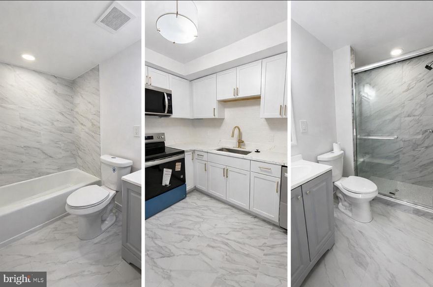 Completely renovated top to bottom, this beautiful 3-bedroom, 2-bath ground-level condo offers modern style, great natural light, and unbeatable convenience. The open floor plan features large windows and a sliding glass door that fills the home with sunlight and leads directly to a private fenced and paved patio, perfect for relaxing or entertaining.

The stunning kitchen includes brand-new quartz countertops, new cabinetry, new Whirlpool appliances, and plenty of prep space, while both fully updated bathrooms showcase elegant tile work and modern finishes. The primary suite features a walk-in closet and a private bath.

Enjoy the ease of ground-level living with no stairs, plus three parking permits for convenience. Even better, the low condo fee of just $378/month covers water, sewer, and trash—a rare find in a well-managed community.

Located across from Montgomery Village Shopping Center and minutes to I-270 and Shady Grove Metro, this home offers easy access to shopping, dining, and commuting. Community amenities include a pool, parks, tot lots, and access to scenic Lake Whetstone.

Why rent when you can own this move-in ready home?