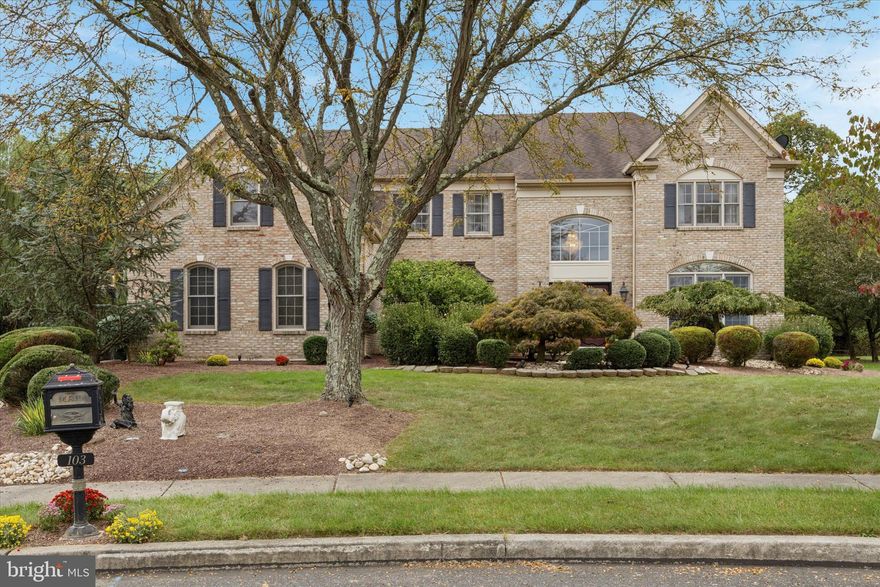 Welcome to 103 Potters Way in the sought-after Estates of Montgomery. Located on a quiet cul-de-sac, this exceptional 5 Bedroom, 5 Full Bathroom home offers over 4000 square feet of living space on a private .57 acre lot. The main level features a spacious floor plan, designed for both entertaining and comfortable family living. Highlights include soaring vaulted ceilings, Brazilian Cherry hardwood floors throughout and custom moldings and millwork. The two story foyer opens to a lovely Living Room on one side and gracious Dining Room on the other. The updated gourmet Kitchen (2022/2023) showcases a large center island with seating, granite countertops, tile backsplash, pantry, newer stainless steel appliances and Breakfast Area. A light-filled Morning Room offers the perfect place for morning coffee, with windows overlooking the backyard. The Kitchen opens into a two story Family Room with wet bar and gas fireplace. A private space off the Family Room provides the opportunity for an Office, Study or main floor Bedroom, with an adjacent Full Bath. A large Laundry Room and Mudroom area with outside entrance and door to the oversized three car Garage, with custom cabinetry (2016) completes the first floor. Upstairs you will find newer hardwood floors throughout (2016), an expansive Primary Bedroom Suite featuring a large Sitting Room/Office, two Walk-In Closets, spa-like Primary Bathroom, ceiling fan, and a bonus closet/storage space over the garage, three additional generously sized Bedrooms with ceiling fans, one with en-suite Bathroom and an updated Hall Bathroom. The large, updated finished Basement (2023) offers multiple spaces for entertaining, working and working out, with a living area with built-in cabinetry, study/work area, game and workout areas, wet bar, full Bath and plenty of storage. The backyard oasis is the ideal place for relaxing or entertaining, with a large paver patio, built-in outdoor kitchen with grill and refrigerator, extensive landscaping , custom lighting and steps leading to a gorgeous gazebo, surrounded by the tree-lined backyard. New dual zone HVAC and 75 gallon water heater. Located in the highly rated North Penn School District and conveniently located near routes 309, 611 and the PA Turnpike, minutes from parks, shopping and restaurants of Ambler and Doylestown, this special property is a must see!