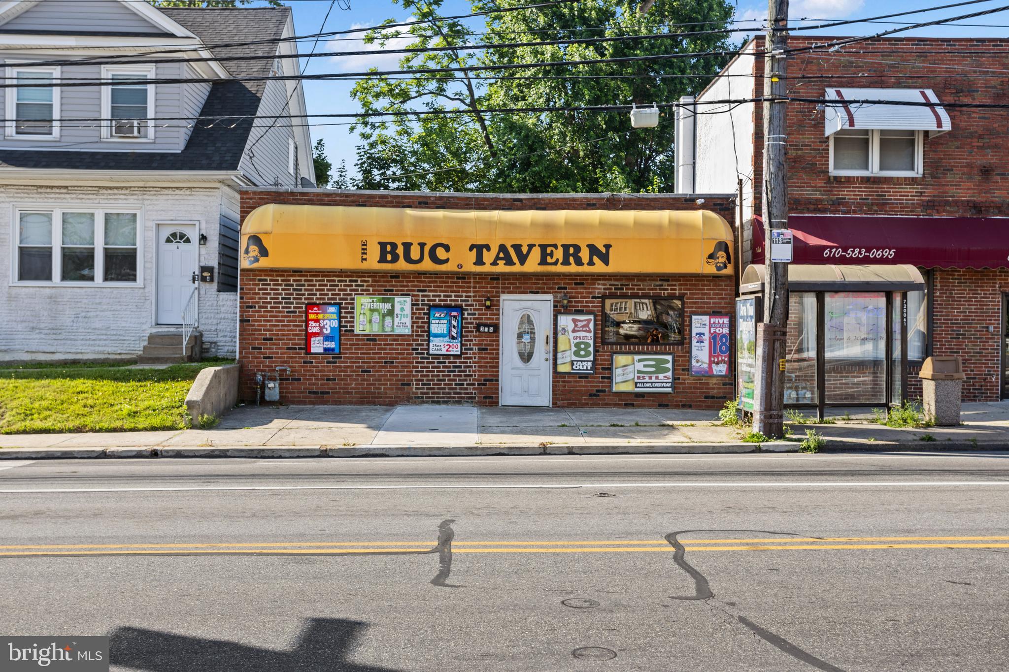 Great Business Opportunity in the Heart of Delco! Here's Your Chance to Own Glenolden's One & Only Buc Tavern! This Longtime Interboro Staple & It's Liquor License are for Sale. Property is Currently Open & Operating as a Bar. Seller is Open to Selling as a Package Deal with Triplex Next Door, Selling Bar w/ Liquor License or Selling Liquor License Separately. Call for Details....Showings must be approved.