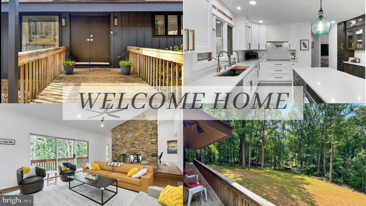 Welcome to 10236 Lawyers Road in beautiful Vienna, Virginia! Nestled in the Seneca Falls neighborhood on 2 acres, this unique 4 bedroom, 2.5 bath home with a detached multi-vehicle carport features soaring ceilings, natural materials, multiple outdoor lounging spaces, and designer finishes galore. An architecturally designed open floor plan, neutral designer paint, hardwood floors, newly renovated kitchen, updated baths, and smart appliances—including a Nest thermostat, front door lock, hot water heater, refrigerator, washer, and dryer—are only some of the fine features that make this home so memorable; while an abundance of glass straddles the boundary between inside and out and unites the two with effortless harmony.
The entry level of the home features a large and welcoming foyer with tile flooring that gives way to warm hardwoods as you enter the open great room highlighted by a soaring vaulted ceiling and a two-sided fireplace set within a floor-to-ceiling stone facade. An expanse of sliding glass doors with lush views of the outside greenery increases the drama of this room and opens up to a wraparound deck overlooking a natural stone patio and majestic trees, —truly an outdoor oasis! Back inside, the dining room offers space for both formal and casual occasions and flows seamlessly into the spectacular gourmet kitchen where gleaming quartz countertops and traditional and glass-front cabinetry serve as the backdrop for commercial grade appliances including an induction cooktop with built-in spigot, an undermount sink with dual swan's neck faucets, and beverage chiller. A large center island provides bar-style seating, as recessed and pendant lights strike the perfect balance of ambience and illumination. A private powder room complements the main level.
Down the hall, the primary suite features a soaring vaulted ceiling, tiered sitting area, private entry to the deck, and an en suite bath boasting a dual-sink vanity, and sleek fixtures, —the perfect retreat to start and end your day! Fine craftsmanship continues in the walkout lower level that delivers plenty of space for games, media, or simple relaxation in front of an additional fireplace; while a built-in wet bar facilitates entertaining with family and friends, Two additional bedrooms, a bonus room, and full bath provide the versatile space to suit the needs of your lifestyle, as a laundry center and ample storage solutions complete the comfort and luxury of this home.
This organic retreat is like a loft in the trees with all the modern touches that makes you feel miles away from the hustle and bustle of Northern Virginia, yet is centrally located near Chain Bridge Road, Dulles Access Road, I-495, Express Lanes, Route 7, and the Silver Line Metro. It is an urbanite’s dream with diverse shopping, dining, and entertainment choices including downtown Vienna’s Maple Avenue, Tysons Corner Center, and Tysons Galleria, plus outdoor enthusiasts can take advantage of Spring Hill Recreation Center, the W&OD Trail, and nearby Wolf Trap Center for the Performing Arts—there's something here for everyone! For a suburban retreat that offers sophistication and comfort, you’ve found it. Welcome home!