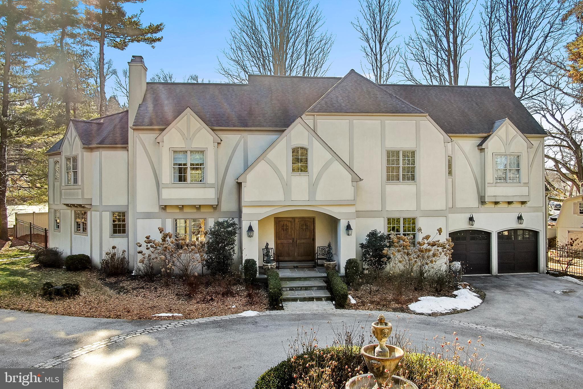 Charming 5 Bedroom Colonial situated on a private lane in the Saint Davids section of Wayne. This family home offers many amenities for today's buyers including high ceilings, arched doorways, hardwood floors, and an open floor plan. A Spacious Master Bedroom Suite, 4 Family Bedrooms, and laundry complete the second floor. A fully carpeted lower level offers several entertaining areas, full bath, and wine cellar.
New tankless hot water heater and geothermal heat.