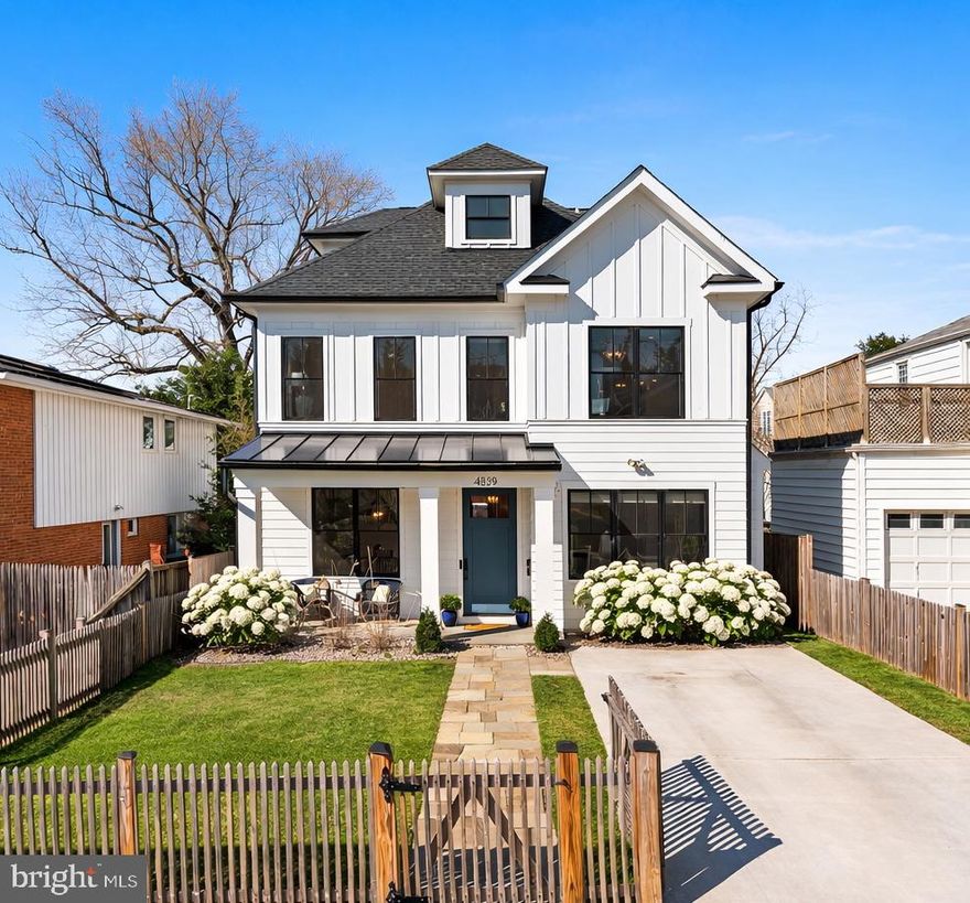 Perfectly positioned on one of Bethesda’s most beloved streets, this property offers rare opportunity: a better-than-new, five-bedroom, five-and-a-half-bath home, with unmatched designer upgrades, set on a quiet stretch of one of the area’s most vibrant and walkable neighborhoods.

Just a five-minute stroll brings you to an enviable neighborhood lineup -- five bakeries, two bagel shops (including the cult-favorite Call Your Mother), three grocery stores including Trader Joe’s, more than 25 restaurants, a beloved local butcher, and four nearby parks and playgrounds. It is the kind of location that makes daily life effortless and connected.

Inside, the home blends thoughtful design with elevated finishes throughout.  Owners used the build process to upgrade everything! Hardware from Modern Matter and Rejuvenation pairs with lighting and décor selections from Visual Comfort, Serena & Lily, Schumacher, and McGee & Co., creating a timeless, layered aesthetic that feels both sophisticated and welcoming. The spacious layout offers five bedrooms and five-and-a-half baths, including a private nanny or in-law suite that provides flexible living for guests or multigenerational households.

Designed for everyday living and memorable gatherings alike, the home opens beautifully to the outdoors. A screened porch with fireplace and television overlooks a large, private backyard with ample green space, perfect for play, entertaining, or simply enjoying a quiet evening at home.

The lower level is a true standout -- a custom indoor playground designed for imagination and movement, complete with a treehouse, slide, monkey bars, climbing walls, and trapeze. It is a one-of-a-kind space designed to delight ages 0 to 99.

Nearly-new construction, a generous yard, and a walk-to-everything Bethesda location are rarely found together. 4529 Rosedale Avenue delivers all three -- beautifully. 

Completed in late 2022 by award-winning Douglas Construction Group (Best Green Builder-Bethesda Magazine and Maryland Building Industry Association Montgomery County Custom Builder Winner), this move-in ready home is inbounds for B-CC High School, and close to it all.  Square footage is deemed reliable but not guaranteed; should not be used for appraisal. Some photos may be AI enhanced.