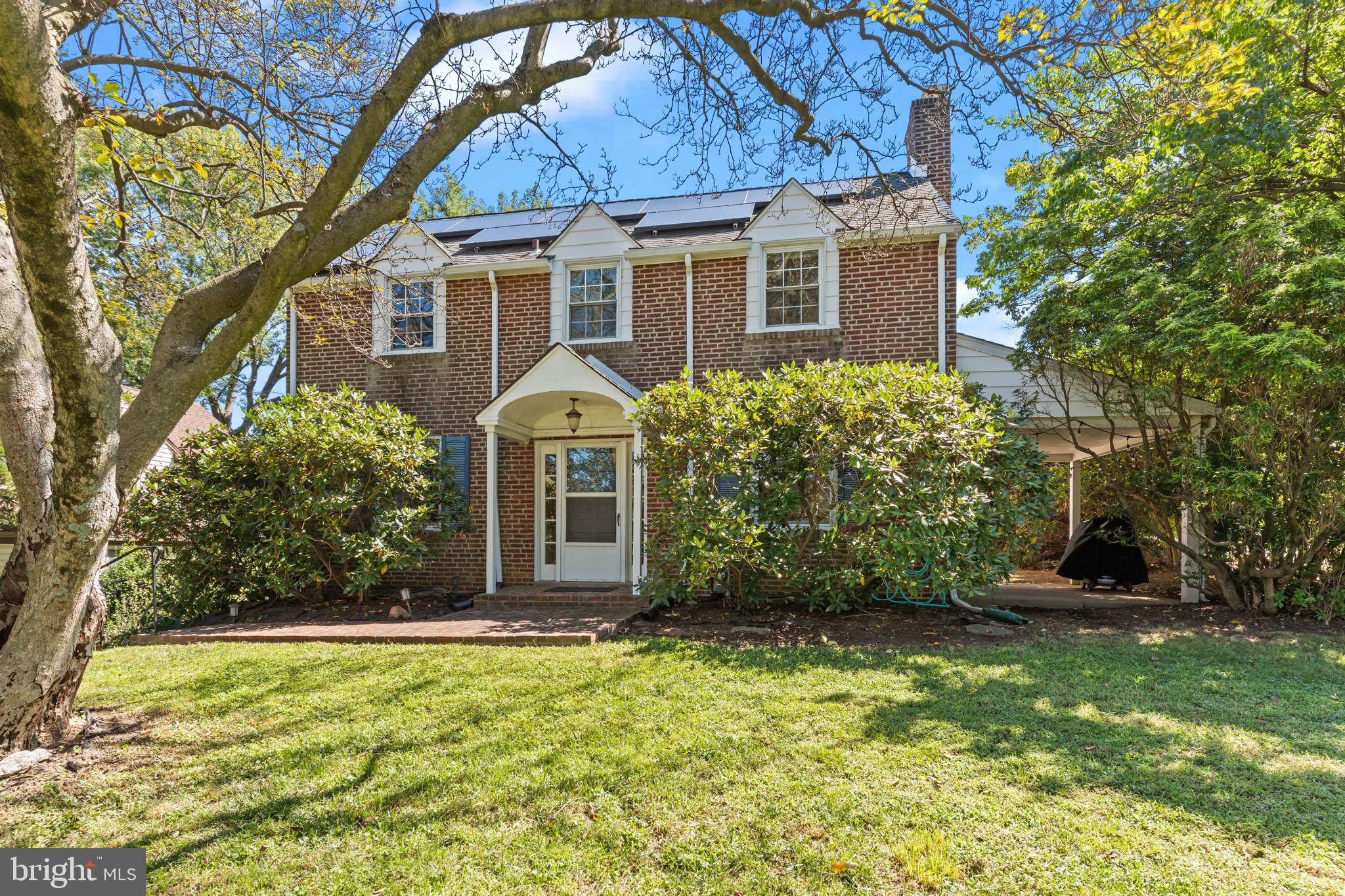 Showings begin Sept 11. Welcome to this beautifully cared-for colonial, where classic charm meets modern efficiency. In the past year, solar panels were added, cutting electricity costs by about 70%—a smart upgrade that makes this home as practical as it is inviting.
Step inside and you’ll find a bright, open kitchen designed for both everyday living and entertaining. Renovated with style, it features stainless steel appliances, a gas range, granite counters, tile backsplash, and plenty of cabinet space. The peninsula comfortably seats four, while the adjoining dining area easily fits a large table. A pantry adds even more storage.
The living room is warm and welcoming with a gas fireplace, elegant mantel, and built-in shelving illuminated for display. Hardwood floors run through much of the home, and a covered patio just off the living room offers the perfect spot for grilling or outdoor dining.
A flexible bonus room on the main level is currently used as an office/laundry but could serve as a den, playroom, or sitting area. An updated powder room completes the first floor. Upstairs, you’ll find four bedrooms and two full baths. The spacious owner’s suite has two closets and a remodeled en-suite bath with tiled shower and glass door. The hall bath blends vintage tile with a modern vanity for a touch of character.
The unfinished basement has been refreshed with new windows and sealed walls, making it a great option for storage or future finishing. Outside, the backyard is lush and private, perfect for gardening, or anything else you can dream up. The driveway provides ample parking, and comfort is enhanced with ductless mini-split air conditioning units—two downstairs and two upstairs.
This home combines thoughtful updates, timeless details, and energy efficiency—and is ready for its next chapter.
Chairlift can be removed at buyer's request