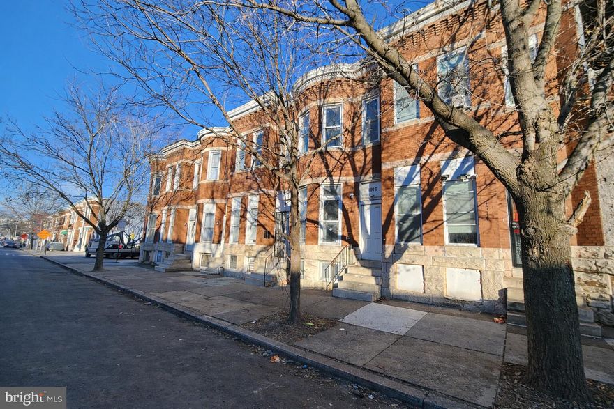 ONLINE AUCTION: Bidding begins 2/3/2026 @ 10:00 AM. Bidding ends 2/5/2026 @ 11:30 AM. List Price is Suggested Opening Bid. Deposit: $7,500.
 
This two-story townhouse is located in Midtown-Edmondson neighborhood within Baltimore City. Residents can enjoy the nearby attractions such as the Edgar Allen Poe Museum, Grace Medical Center, and West Baltimore MARC Station. The property is vacant. The area provides easy access to a major traffic artery, West Franklin St, facilitating connections to the broader Baltimore region.