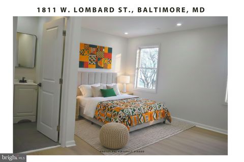 Townhouse For Rent - 1811 W Lombard Street<br/> BALTIMORE, MD 21223