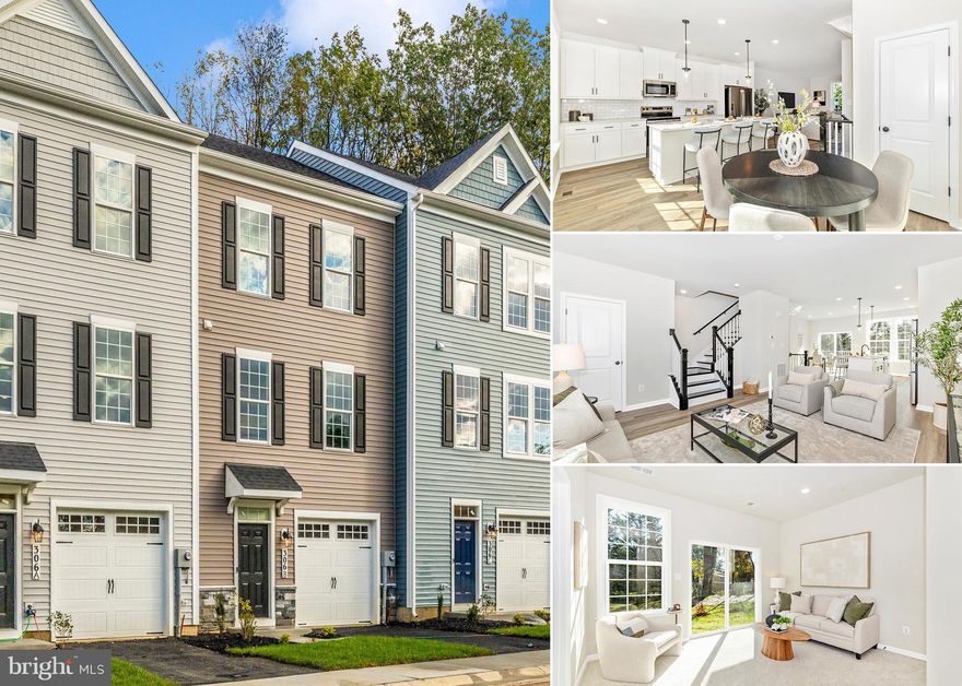 MOVE-IN READY! Builder incentives available with use of preferred lender and title company! Introducing The Woods, an exclusive enclave of just 11 new construction townhomes in the City of Frederick. These spacious homes offer three finished levels, four bedrooms, and three and a half bathrooms, thoughtfully designed for modern living. Features include open-concept layouts, designer kitchens with quartz countertops, black hardware packages, and high-end finishes throughout. The community is ideally located within walking distance to Rock Creek Park, Baker Park, and Downtown Frederick, providing easy access to trails, green space, local restaurants, and shopping. Parkway Elementary, West Frederick Middle, and Frederick High serve the neighborhood.  Monthly condo fee includes water and sewer. A 10/2/1 builder warranty is included for low-maintenance, worry-free living. Other units available! Photos are representative.