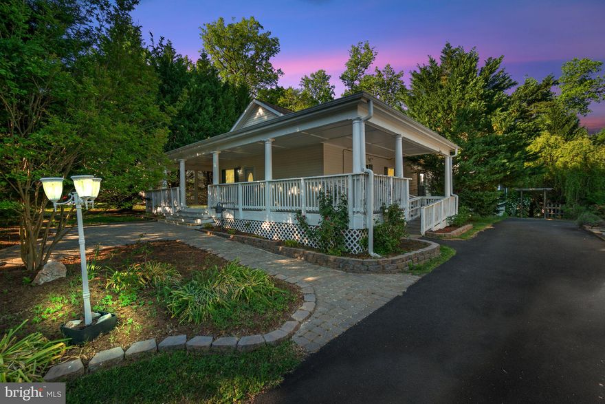 Come see this beautiful one of kind house with 1/2 acre and one level living.  You'll start by pulling into the circle driveway with 2 car gar.  The large wrap around front porch is handicap accessible and has more than enough space to enjoy those beautiful days.  You'll get to decide whether you use the Front entrance or the side entrance closest to parking area.  Enjoy the ample beautiful kitchen with separate dining area that connects with the main Family Room.  The large primary bedroom boasts an update primary bathroom with soaking tub and stand up shower.  The winter showers will be no challenge with the heated bathroom floors.   Wait until you see the enormous primary closet.  Bedroom 2 is the size of 2 bedrooms. That's because it used to be 2 bedrooms (buyers could change it back).  Bedroom 2 has access to it's own full bath and the jack and jill bathroom that is shared with Bedroom 3.  The house is heated primarily by Solar Panels that will convey with the house and there is NO loan to assume.  There's a wonderful enclosed side patio off the side entrance.  Backyard contains an oversized shed with a small pull up door to make it easy to fit larger items like lawnmowers, motorcycles, etc.  Use it for a workshop, extra storage, or place to get away.

Solar system, HVAC and ductwork.  new 2018 - 
Rinnai tankless system2011  - 
New kitchen appliances 2024, refrigerator, microwave, dishwasher - 
stovetop replaced 2019.
Master bathroom remodel, heated floors, 2018
Carpets and 3/4” cherry hardwood flooring 2017