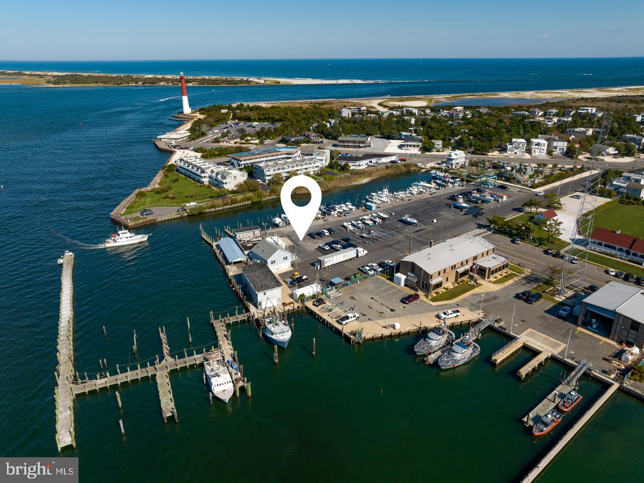- The Closest Marina to the Barnegat Inlet
- 4.59 Acres of Land & Navigable Man-Made Lagoon
- Zoned Marine Commercial with Endless Opportunities
- Approximately 780’ of Bulkheaded Waterfront at Main Marina
- 44 Total Boat Slips with a Variety of Sizes
- Slips Range in Depth up to 12’
- Additional Room for Slip Expansion and Floating Docks
- Dockside Gas, Ice, and Fishing Pack-Out
- Haul Out & Boat Storage