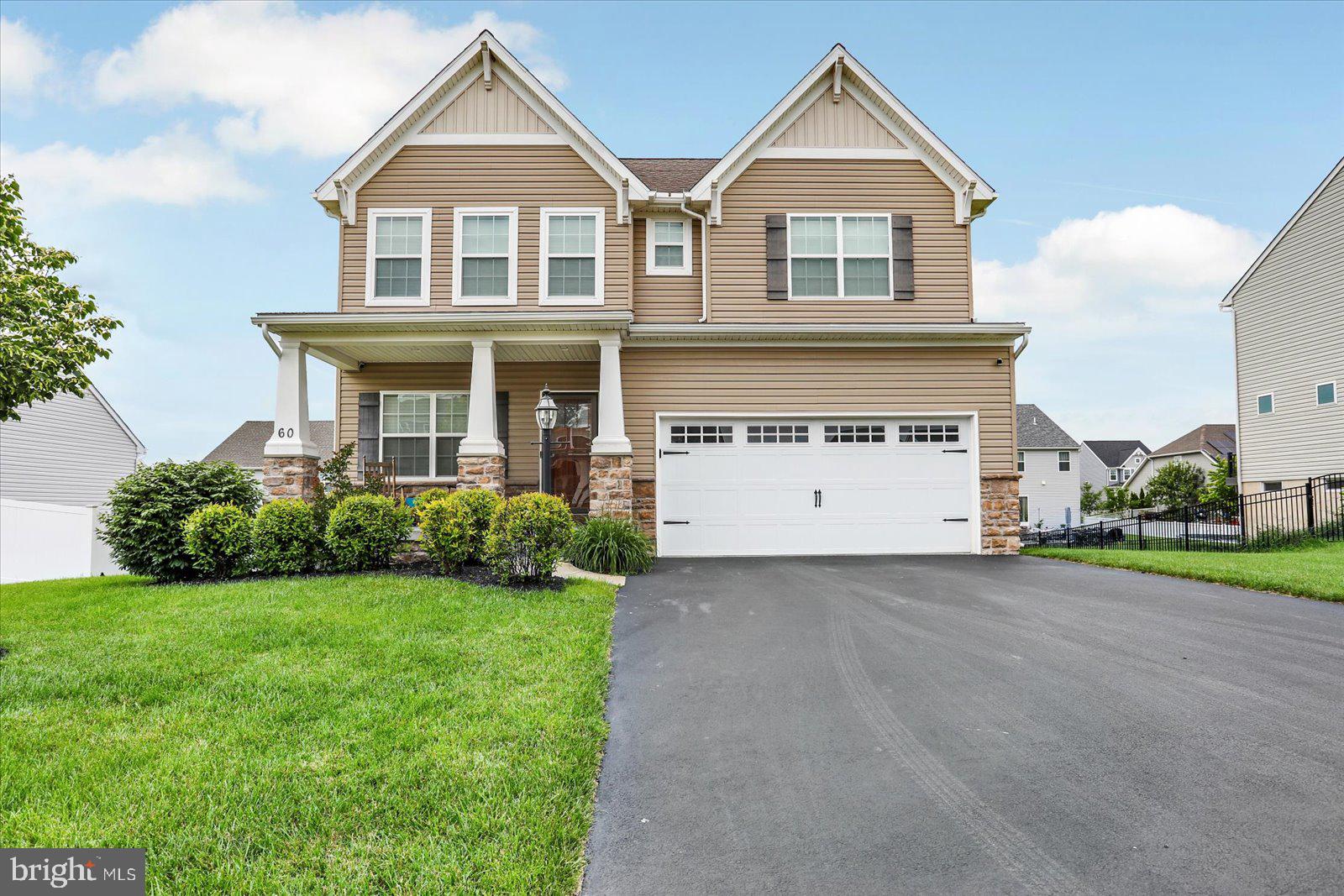 Beautiful 2-Story Colonial Home in Northeastern School District
Welcome to this meticulously maintained 4-bedroom, 3.5 bath home that offers both comfort and elegance. Step inside to discover an open-concept living space perfect for entertaining. The first floor features a versatile office or den, half bath, mudroom and modern kitchen with pendant and recessed lighting, center island equipped with all stainless steel appliances and large pantry. From here, you can easily access the cozy family room featuring a gas fireplace, dining area or step outside to the 12 X14 Trex deck.
Upstairs, you’ll find four comfortable bedrooms, including a primary suite with a large bathroom and walk-in closet. For your convenience the laundry is also located on the second floor and another full bath with double vanity.
The finished basement offers additional living space, complete with another full bath, utility and storage area. Sliding patio doors open onto a stamped concrete patio that overlooks a level backyard.
Additional features include two hot water tanks, a whole-house humidifier and security system. The community amenities include a pool and playground, all within a beautiful neighborhood close to shopping, parks, and more.
Don’t miss out on this exceptional property! This is Home Sweet Home!