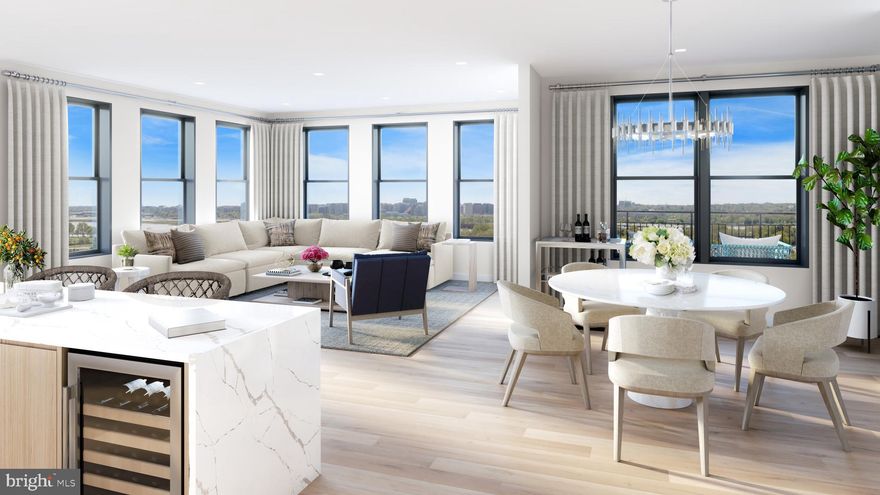 Dylan’s design embodies style and sophistication with clean, fresh, and timeless interiors and fine finishes. Dylan’s generously sized condominium residences, many including dens, will feature beautiful spa-inspired baths, expansive gourmet kitchens with waterfall islands, premium cabinetry and hardwood flooring, wine storage, private balconies, and spacious entertaining spaces.

Embrace the future at Dylan, a new vision for refined living situated at the heart of Potomac Yard’s stunning transformation next door to National Landing, home of Amazon’s HQ2 and Virginia Tech’s Innovation Campus. Celebrating Alexandria’s inspired innovation and evolution, Dylan presents luxurious condominium residences built for modern lifestyles. Residents will enjoy spacious 1- to 3-bedroom floor plans that incorporate beautifully designed finishes, generously-sized dens, and private outdoor balconies, along with exceptional amenities and concierge services. Make Dylan your new home as the evolutionary vision unfolds.
An exceptional experience begins with the concierge services in Dylan’s luxurious lobbies and continues with the innovative fitness center and indulgent rooftop lounges and outdoor terraces. Residents will enjoy modern conveniences such as pet washing stations, underground parking and bike storage, additional oversized storage lockers, Amazon Hub Lockers, and an amazing Work-At-Home Business Center.