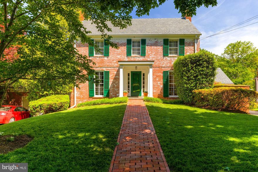 Perfectly sited on nearly a quarter acre in The Hamlet, 3707 Leland Street is a bright and sophisticated six bedroom, five and half bath Colonial with an attached two car garage in the heart of Chevy Chase. The home’s lush landscaping expands throughout both the front yard and back yard, which features a recently completed exterior deck and screened porch for outdoor dining or entertaining. The main level features a number of expansive gathering spaces, including the spacious living room with marble fireplace, formal dining room, and breakfast room that leads into the gourmet kitchen. The kitchen includes granite countertops, stainless-steel appliances, and built-ins offering abundant storage space. Just beyond the kitchen is the sun-filled family room with another fireplace and French doors that lead to the deck and porch. A bedroom suite sits next to the family room, and features cathedral ceilings, access to the outdoor deck, and a full bath. The spacious primary bedroom suite is located on the upper level, featuring cathedral ceilings, an en suite bath with marble countertops, dual vanity sinks, a soaking tub, and a walk-in steam shower, and two closets. An additional bedroom on the upper level features a fireplace and en suite full bath. The upper level also consists of two additional bedrooms, a full hall bath, and access to the floored attic space. The finished lower level of this home is perfect for entertaining, hosting, or relaxing with a spacious recreation room and kitchenette, den, exercise room and outdoor patio access. A bedroom and full bath are also included in the lower level, as well as a large laundry and utility room. With downtown Bethesda close by and just over a half mile away from Meadowbrook Park and Rock Creek Trail, 3707 Leland Street is perfect for anyone looking to live in The Hamlet. Close to major commuter routes, including the Red Line and future Purple Line.