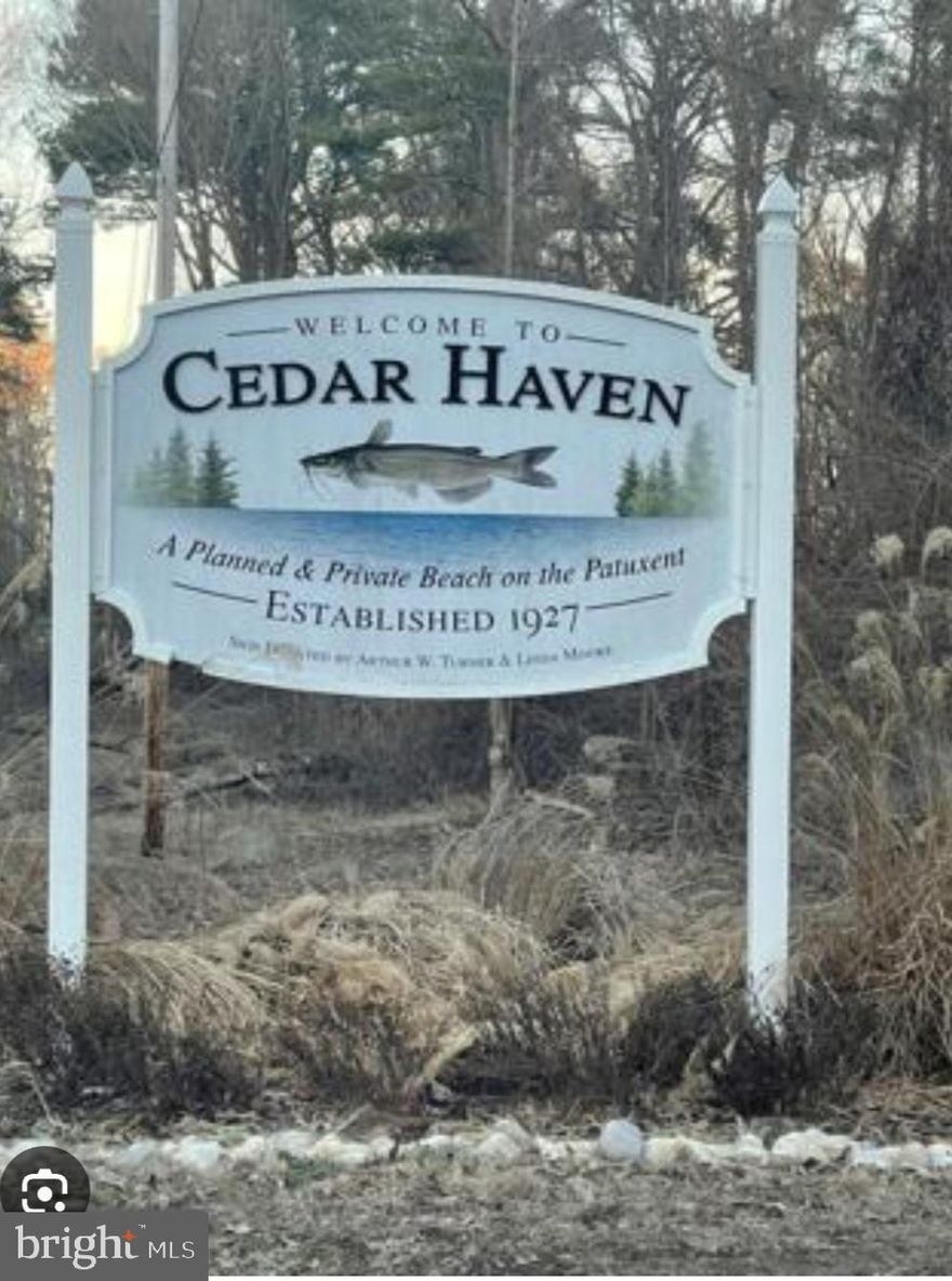 7,500 square feet of unimproved land for sale located in the Cedar Haven Community of Aquasco Maryland. Join this community an enjoy laid back living in this sleepy town. A stones throw away from the Patuxent river, this lot provides an opportunity to enjoy recreation on the water. Please do your DUE DILIGENCE. The land is not marked or cleared.