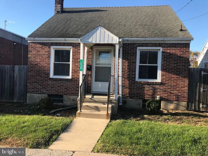 This cute, brick Cape Cod home in east York is up for grabs! The home has 2 bedrooms and a full bath on the first floor, with an additional bedroom on the second floor and a walk-through that could be used as an office, playroom or even storage. If outdoor privacy is what you're looking for, the backyard is totally fenced in.  It has replacement windows, newer water heater, furnace and central A/C. Close to I83, Rt30 and lots of conveniences, including restaurants and shopping.