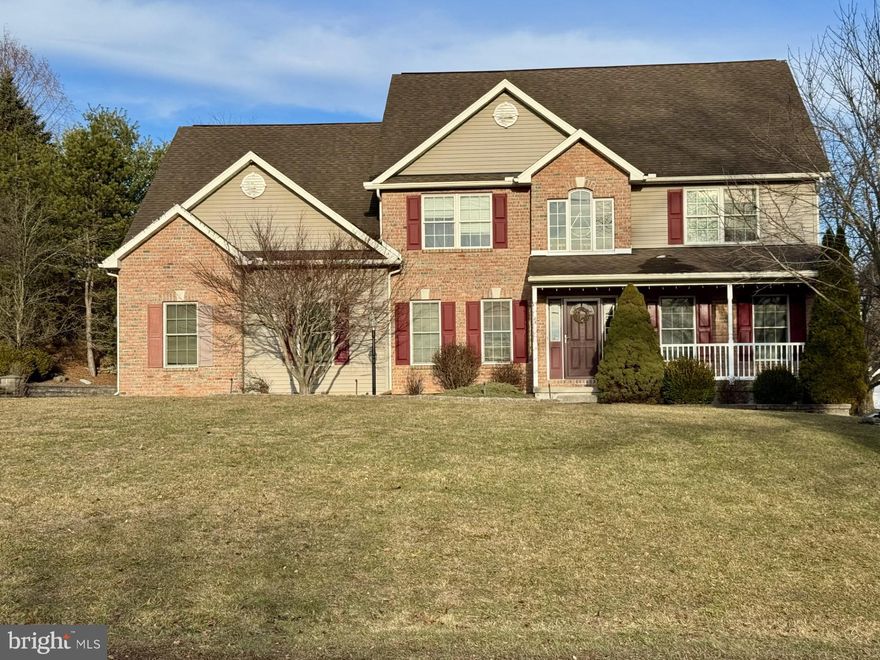 Welcome to 160 Bulls Head Road in Norwegian Township! This stunning two-story sits on a large 0.71-acre lot, close to schools, shopping and more! As soon as you walk in the front door you will be delighted with the formal dining room off to the left, featuring custom wainscoting and hardwood floors. On the right is the formal Living room, then, the extra-large open cathedral family room, with propane gas fireplace and much more. Behind the Family room is the eat-in kitchen and access to the beautiful, covered patio. Next is the first-floor laundry, half bath and access to the oversized two car garage.  The second floor features a nice-sized master suite with two closets, one is a beautiful walk-in and its own master bath, equipped with jet tub, walk-in shower, double vanity sink, linen closet and more. The three additional bedrooms are all nicely sized and have an open view to the family room. The upstairs full bath has recently been remodeled and is stunning!  Outside, in addition to the beautiful, covered patio, you will find a large storage shed for storage of garden tools and plenty of room for play or gatherings.  Call today for your private showing.  This one won't last long.