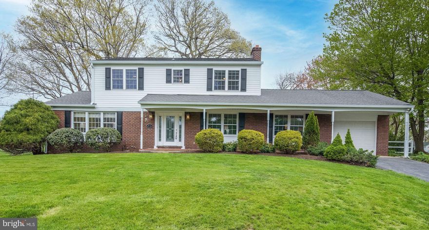 Conveniently situated in the lovely community of Valley Mede, this beautiful residence has many recent upgrades. Inside, freshly refinished hardwood floors, upgraded kitchen with new granite, light neutral paint throughout, upgraded baths, and new carpet in the lower level make this like new property move in ready for any lifestyle. Outdoor living is paramount with abundant amenities that include a covered front porch, fenced rear, brick paver dining patio, in-ground, Gunite pool, shed, and a secondary pool-side brick patio. Special moments await you inside with endless possibilities for living, dining, and entertaining. Enjoy a generously sized living room and dining room, bathed in light, that unfolds into an upgraded, eat-in kitchen. The adjacent family room offers a wood-burning fireplace and access to the private study, rear patio, laundry, and mudroom.  Move right in and come home to a peaceful setting, close to everything, that is perfect for living, working, or playing at home!