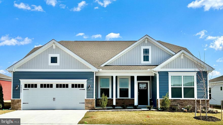 Explore 8044 Coastal Villages Boulevard, a new home on a spacious corner homesite across from community amenities in our newest community, Coastal Villages, in Selbyville, Delaware. The Galveston is a 2,070 square foot, open-concept ranch home offering three bedrooms, two bathrooms, 9’ ceilings and a two-car garage. 

A welcoming foyer leads you to the inviting flex room a versatile space and an abundance of natural light on one side. Two first-floor spacious guest bedrooms, the guest bathroom with a double bowl vanity, and a linen closet are on the other side. 

The home's well-designed gourmet kitchen features classic white cabinets, quartz countertops, a generous walk-in pantry, an oversized island with additional room for seating, and stainless steel appliances. The kitchen is open to the ample living room and dining room that leads to the quiet covered screened porch. 

The large primary bedroom is a retreat in the back of the home; its private bathroom has a double bowl vanity, walk-in shower, oversized linen closet, and walk-in closet. The laundry room and a coat closet are tucked away behind the kitchen and near the two-car garage. 

The Galveston includes a fully sodded, landscaped, and irrigated lawn, white window treatments, and the exclusive Smart Home® Package giving you complete peace of mind living in your new home. 

Pictures, artist renderings, photographs, colors, features, and sizes are for illustration purposes only and will vary from the homes as built. Image representative of plan only and may vary as built. Images are of model home and include custom design features that may not be available in other homes. Furnishings and decorative items not included with home purchase. Seller makes no representations or warranties that the view from the property will remain the same. Future development, growth of landscaping and the like may impact any views currently experienced from the property.