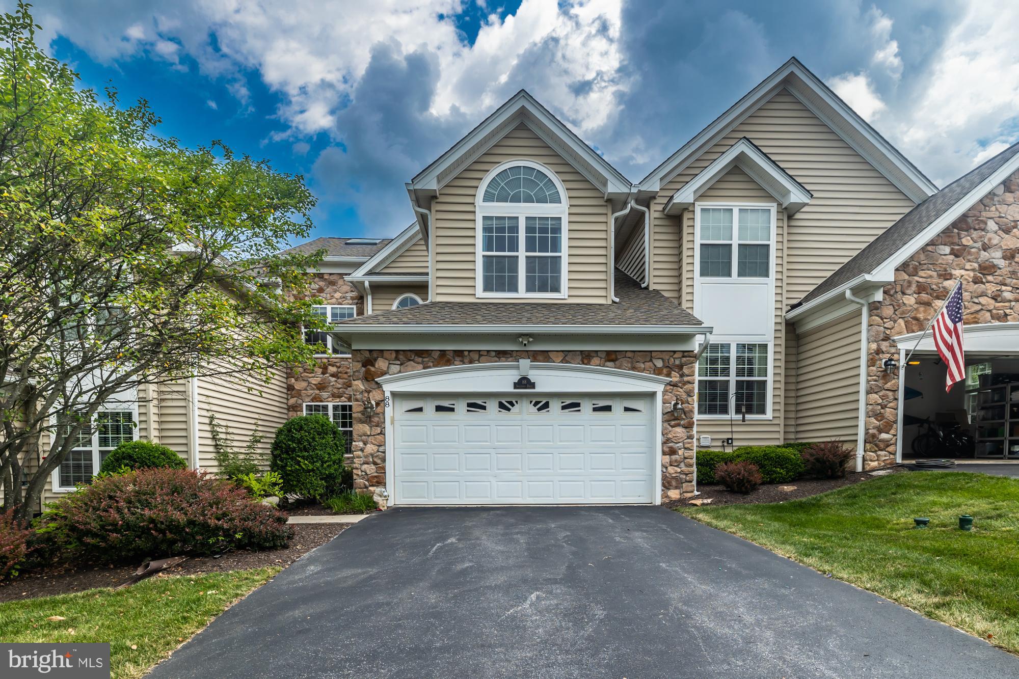 Welcome to this gorgeous 3 bed 2.5 bath, 4154 sq ft town home in the wonderful Charlestown Meadows community! Enter inside to this bright and airy home and be greeted by glimmering hardwood flooring. To your left is a classy dining room with tray ceilings and elegant wainscotting. Continue to the spacious two-story living room with many triple long windows providing natural light to the room. Proceed to the gourmet kitchen with granite countertops, ample cabinet space with under cabinet lights, a pantry, and access to the back deck !A generous breakfast area adjacent to family room with a gas fireplace for some nice family time is next to kitchen. A half bath and laundry room finish off the main floor. Walk up the staircase and admire the marvelous views of your living room and continue into the primary bedroom with carpeting, two large Walkin his and her closets, and an ensuite bathroom with a dual vanity, Jacuzzi, and standing shower! The two remaining bedrooms are sizeable with abundant closet space, carpeting, and natural lighting! Both have access to a full hallway bathroom with a dual vanity and a shower/tub combo. The third level is a wonderful space that could be used as an office for remote working! Downstairs, is a huge finished basement providing more living space that is perfect for recreation or turning into a den. Outside, is a gorgeous deck with serene views of the backyard and is located near the kitchen allowing for easy grilling (the grill is included in the sale)! Living at 88 Sagewood puts you in a wonderful HOA that handles all exterior building maintenance, snow removal, trash, and gives you access to a community pool, tennis, courts, and a fitness center! Additionally, you will have access to a beautiful walking trail that goes in and out of the community. Finally, this perfect location places you from all necessities and major roadways. You will not find a better mix of comfort and convenience. Schedule a showing today!