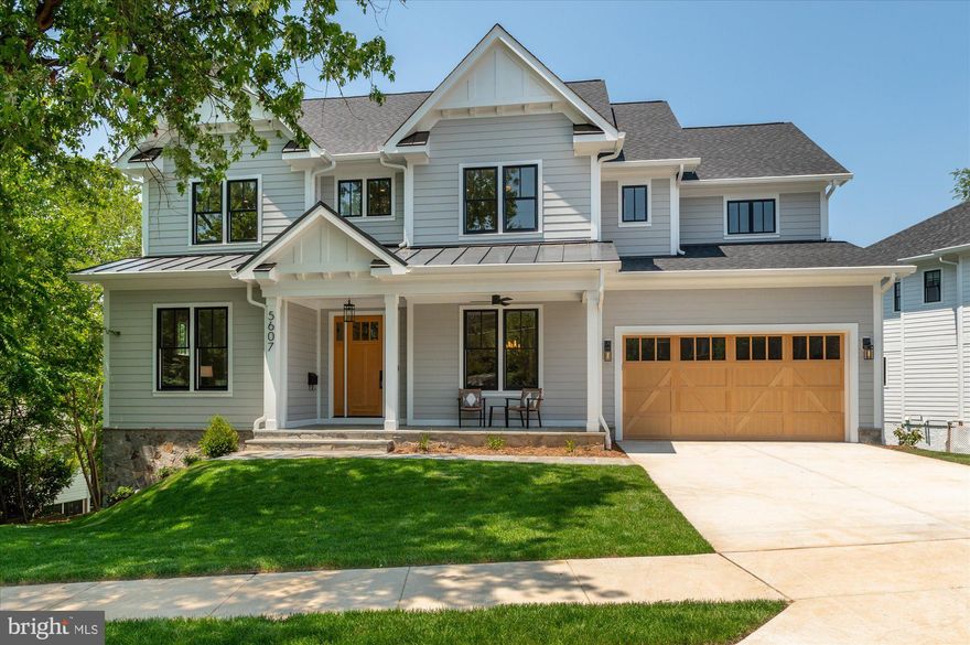 Finished and ready to move in! M-R Custom Homes presents this beautiful new custom home on a 10,855 sq ft lot in a quiet and convenient North Arlington location. This home features 7 bedrooms, 7.5 bathrooms with 5,975 square feet of finished living space on four levels and beautiful wide plank engineered white oak floors throughout the main and upper levels. The main level includes 10ft ceilings, and a beautiful gourmet kitchen with custom inset maple cabinetry, quartz countertops, a 48" Subzero Refrigerator, 48" Wolf Range, and 30” Wolf Microwave. The kitchen opens to the great room with a coffered ceiling and a gas fireplace with tile and shiplap surround. Through the butler’s pantry is an elegant formal dining room for an unforgettable dining experience. The large deck and screened porch with heaters offer amazing outdoor living spaces overlooking the backyard with mature trees that provide privacy. A private study with full bath completes the main level and can be used as a main level guest suite. The upper level is highlighted by a luxurious primary suite with dual walk-in closets, a spa-like bathroom with heated floors, double vanities, stand-alone soaking tub, and heavy glass enclosed shower. The 3rd floor bedroom/loft, with full bathroom and walk-in closet, is perfect for a private office, guest suite, or play area. The walk-out basement includes a spacious recreation room with wet bar, media room, exercise room with rubber flooring, and a bedroom with full bathroom. Convenient to Lee-Harrison Shopping Center and Chestnut Hills Park. Nottingham ES/Williamsburg MS/Yorktown HS.