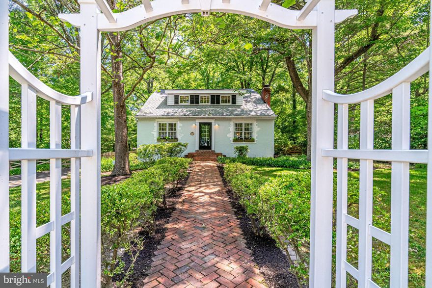 Tucked back from the street and set on almost a full acre, this charming, expanded 1947 Cape Cod has 3-4 BR, 3 renovated full baths and offers period details with modern style. Main level has cozy living room w/ wood-burning fireplace; spacious kitchen with high-end stainless steel appliances; separate dining room; and sunny breakfast room w/ access to the patio. 2 bedrooms are on this level, one of them currently used as a library w/ separate office space, as well as a full bath with walk-in shower. Upstairs is a master bedroom suite with luxe en-suite bath; flexible loft space; another spacious bedroom; stylish full bath; and laundry room. Downstairs, the  650SF walkout unfinished basement has been recently waterproofed (warranty coveys) and offers plenty of storage or the option to finish. This cottage home has many special details including multiple French doors, glass door knobs, stucco exterior, welcoming flower boxes and pergola. In back, the fully fenced yard offers natural landscaping and mature trees and includes a slate patio and landscape lighting.  See the property website for virtual tour, floor plans and more photos: http://homes.btwimages.com/7813francesdr/?mls