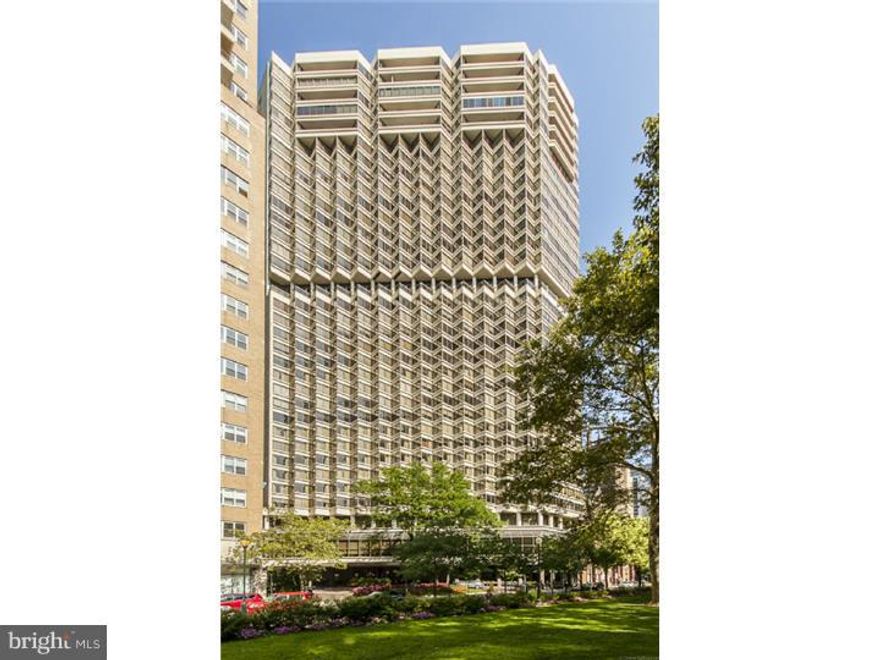 Watch the seasons change. Philadelphia's premier address with unparalled views of Rittenhouse Square from every room. Enjoy wonderful amenities; chauffeured town car, 24 hour concierge, hotel services: spa, salon, health club + pool, restaurants, housekeeping services, valet parking. Gracious unit featuring open space: marble foyer, coat closet, marble powder room, living room, dining room, large kitchen with breakfast bar, dishwasher, garbage disposal, generous cabinets and counter space  + pantry, built-in refrigerator, laundry, sumptuous main bedroom suite. Traverfine master bath with whirlpool, tub, shower, double sinks. Guest bedroom & full bath. Excellent closets throughout.  World class restaurants and great shopping nearby.