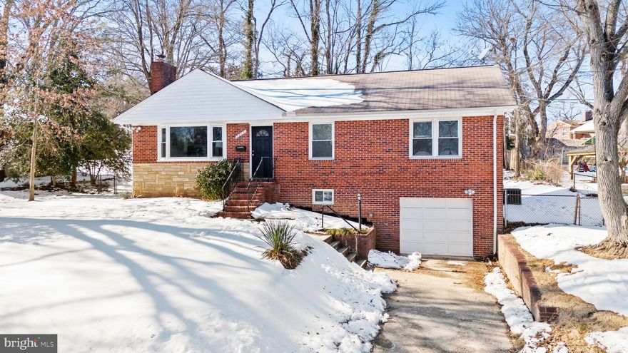 Welcome to this stunning all-brick rambler featuring 4 bedrooms and 3 full bathrooms, thoughtfully designed with comfort and functionality in mind. The main level offers three spacious bedrooms and two full baths, including a private primary suite with its own full bathroom.

As you enter, you’ll be impressed by the bright, open-concept living room and kitchen — perfect for everyday living and entertaining. The kitchen features a center island, dedicated dining space, and flows seamlessly into the living room with a cozy fireplace. Gorgeous hardwood floors run throughout the main level. One of the bedrooms includes French doors, making it ideal for a home office or flex space.

The fully finished lower level provides even more living space with a large family room, a fourth bedroom, full bathroom, separate kitchenette area, and private access to the garage — offering excellent potential for guests, extended family, or rental flexibility.

Situated on a large lot with a spacious backyard, this home is surrounded by custom-built properties and is conveniently located within walking distance to Calvert Park, UMD, the Metro Green Line, shopping, dining, and more.
Don’t miss this opportunity to own a versatile home in an unbeatable location!

If you'd like, I can also create a slightly shorter version that’s optimized specifically for Zillow’s character count.