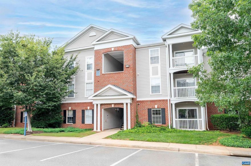 READY FOR OCCUPANCY! TWO BEDROOM GROUND FLOOR CONDO WITH NO STEPS! Welcome to this 2-bedroom, 2-bathroom condo located in the highly desirable Eagles Landing gated community in Charlottesville, VA. Just minutes from UVA, PVCC, and Downtown, this home offers both comfort and convenience in a vibrant, amenity-rich neighborhood. Features include: two generously sized bedrooms with en-suite bathrooms, fully equipped kitchen with ample cabinet and counter space, in-unit laundry for added convenience. Community amenities: gated entry with on-site management for peace of mind, resort-style pool and clubhouse perfect for relaxation or entertaining, fully-equipped fitness center, volleyball, and basketball courts, on-site car wash station. Private shuttle service to UVA and PVCC?ideal for students or staff. Beautifully maintained grounds and plenty of parking. Whether you're a first-time homebuyer, investor, or looking for an ideal home close to the university, this condo offers unbeatable value and a fantastic lifestyle.