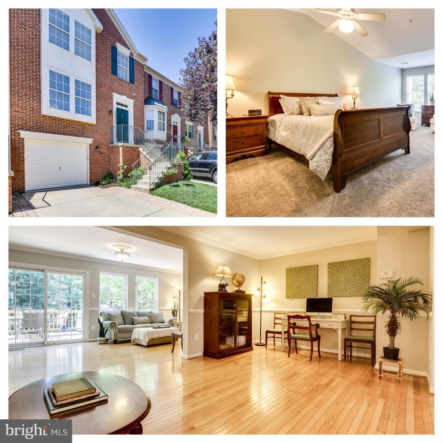 Lovingly cared for, in great condition Ryan TH w all the bells & whistles and nearly 3000 sq ft above ground living space: morning room opens onto deck on 1st floor; large finished rec room with walkout to fenced rear yard on lower level; terrific MBR suite with sitting area, luxury bath. HW floors on the main level. Yard is extremely private and quiet. One block to the Clubhouse & tennis courts.