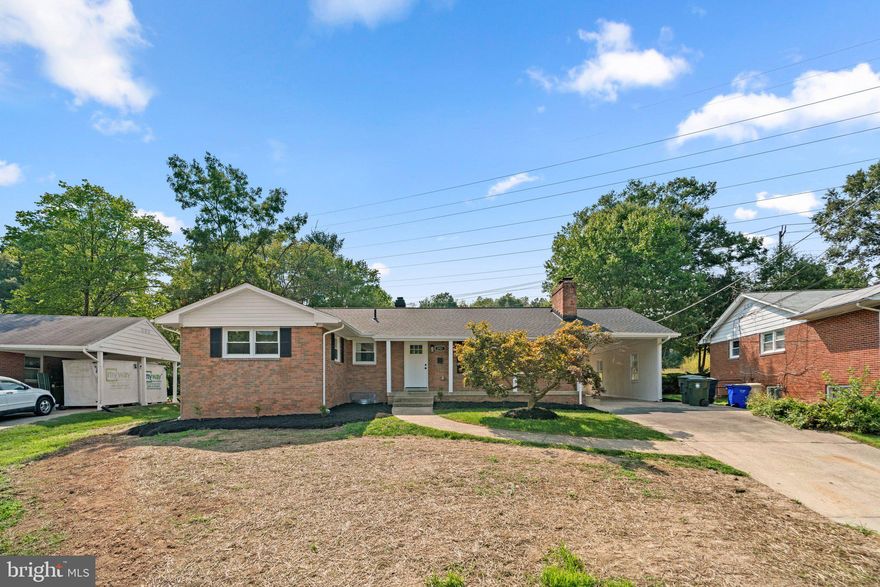 Welcome to this open modern five-bedroom, three full bath brick rambler with over 3,500 sq/ft! Just minutes to the University of Maryland, Buck Lodge Park, the neighborhood park, and two golf courses! The immaculate interior includes a newly renovated kitchen with a large island ready for entertaining. The kitchen overlooks the family and dining area addition which has vaulted ceilings and plenty of natural light. The tranquil private back yard is also viewable from the kitchen. The rear yard is fully fenced, backs directly to open area and has a large patio for gatherings. The 1st floor has beautiful refinished hardwood flooring throughout. The spacious living room has a fireplace and large picture window overlooking the front yard. A hallway from the foyer leads to the bedroom “wing” with four bedrooms and two full baths, including a primary bedroom with double closets and private bath. Three bedrooms share a full hall bath. The lower level can easily accommodate guests or in-laws with a large rec room, additional family room with 2nd fireplace, bedroom, full bath, and roomy laundry room. Other features include an attached carport. Close to 495, 95 and 295, this special home offers easy access to Baltimore, Bethesda and DC. The College Park Metro and Ride-on bus are also nearby, and the Purple Line station is coming soon! With great space, beautiful updates and serene surroundings, this special home is near everywhere you want or need to be. Welcome home!