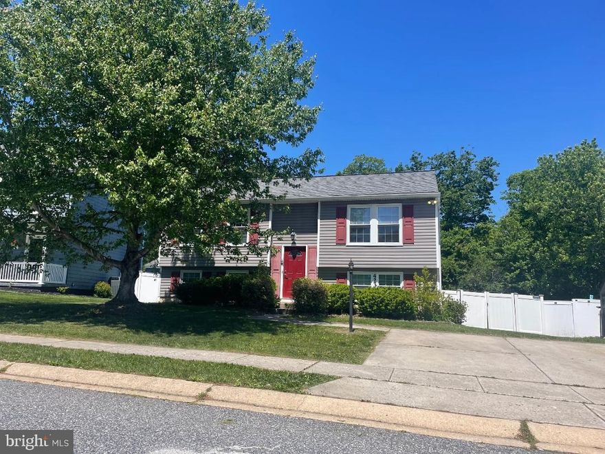 Buyers come quick! Great bi-level home in Riverside awaits! Take a look at this 3 bedroom, 2 full bath home that features a fully finished basement with 2nd kitchen! The main level has a large open living room, eat-in kitchen with stainless steel appliances. Sliders off of dining area go out to a newly refinished deck. Main level has 2 large bedrooms and a full bath. The lower level features a large L-shaped family room with woodstove, a 3rd bedroom, a full bath, and a 2nd kitchen. Lots of potential to use this space as a in-law suite. The interior has recently been painted. Fully fenced rear yard with shed, lot backs to trees. Riverside community has a community pool and walking trails. Close to the elementary school, shopping, and major roads. Quick access to Route 543, Route 40 and I-95 for easy commutes to Baltimore or points north. Take a look at this one today!