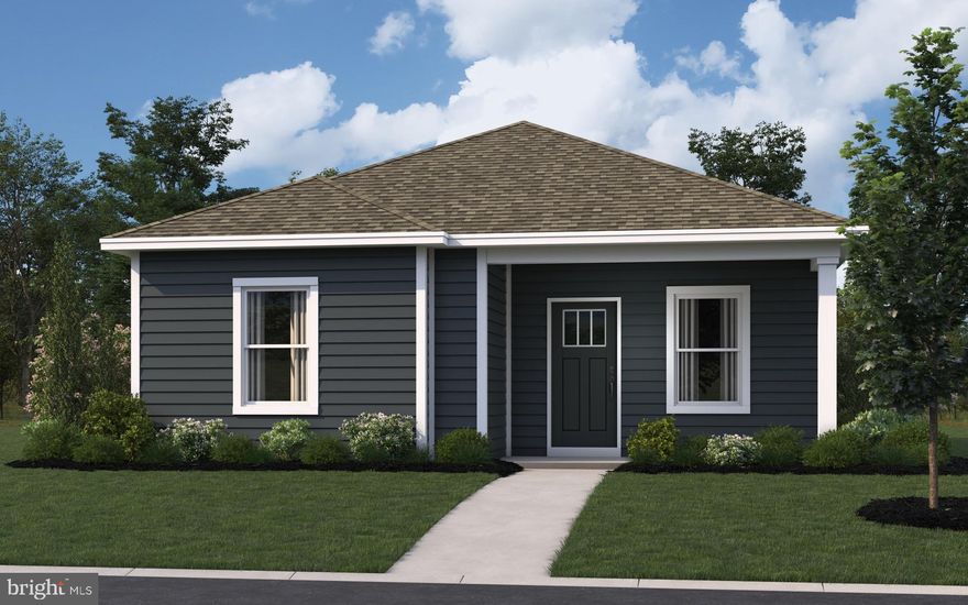 Discover a to-be-built new home at 127 Hobbs Street in the Kinnamon Meadows community of Greensboro, MD.  This home is not currently under construction but is one of the floorplans you can choose to build within this community. Prices vary based on selected upgrades, and prices shown generally refer to the base house without optional features. You’ll work with the builder to select from the plan options to construct your dream home. 

This 1,059 square foot open concept cottage-style ranch home offers two bedrooms, two bathrooms, and a two-car driveway. A welcoming front porch leads you into the spacious living room that seamlessly flows into the kitchen, creating a perfect space for entertaining guests or enjoying family time.

The well-equipped kitchen is complete with modern cabinetry, granite countertops, stainless steel appliances, a spacious peninsula island with room for seating, and a corner pantry. The large main bedroom is a retreat in the back of the home; its private bathroom has a double bowl vanity, shower, and an impressive walk-in closet.

The second generously sized bedroom is in the front of the home along with a full bathroom and linen closet. The laundry room is tucked away near the entrance of the home.

The included white blinds and an innovative Smart Home® package will give you complete peace of mind living in your new home.

Pictures, artist renderings, photographs, colors, features, and sizes are for illustration purposes only and will vary from the homes as built. Image representative of plan only and may vary as built. Images are of model home and include custom design features that may not be available in other homes. Furnishings and decorative items not included with home purchase.