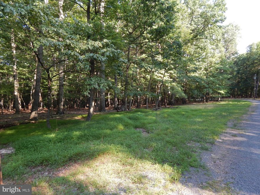 Located 14 miles west of Berkeley Springs in a locked gate community with well maintained community park area on the Cacapon River with BBQ pits, picnic tables, and bath house. With gated access, this community offers you that added comfort when building your dream weekend retreat.  The wooded 5.47 acre lot is just 1 mile from the community river access and is bordered on 2 sides by subdivision roads.  Choose your house location by either accessing the lot off the paved Sideling Mt. Road or Butterfly Lane, which is a gravel road.   Quiet, peaceful tranquility awaits your dream home.