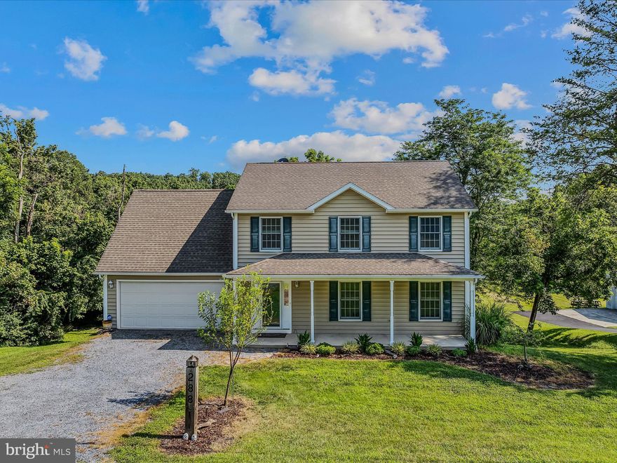 Welcome to this stunning and impeccably maintained 4-bedroom, 3.5-bath colonial situated on a flat 1-acre lot with serene creek frontage. This spacious home offers a seamless blend of comfort, charm, and functionality, perfect for everyday living and entertaining.
The main level features gleaming hardwood floors, a separate dining room, and a spacious kitchen with a gas range and upgraded, top of the line refrigerator, ideal for the home chef. Upstairs, you'll find generously sized bedrooms, including a luxurious primary suite with double closets and a private balcony showcasing peaceful views. The home is equipped with two HVAC systems, one for each floor for efficient comfort year-round. Step outside to enjoy a large rear deck overlooking open green space, or tinker in the oversized storage shed. Car enthusiasts will appreciate the unique dual garages, an upper-level 2-car garage and a lower-level 1-car garage for all your toys and tools.
But the true wow factor? The fully finished walkout basement, an entertainer's dream! It features a custom bar crafted from  purple heart wood, 100-year-old barn wood, and a live-edge black walnut counter. The oak pool table, slot machine, and mini bar fridges all convey, making this a ready-made retreat. You’ll also find a full bathroom on this level, complete with a soaker tub and its own dedicated heater, perfect for relaxing after a long day. No HOA!
Homes like this are a rare find, don’t miss your chance to own this gem!