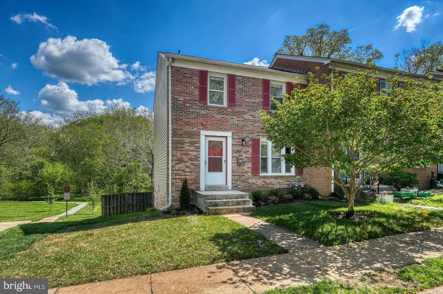 WATCH THE VIDEO!!!! - 4BR, 3BA one-of-a-kind end-unit townhome at the best location in Rockshire. You won't have to worry about new construction as you enjoy coffee on your deck looking over beautiful, never-to-be-developed-on  Wooton's Mill Park. It's located on the "good side" of Rockshire, far away from 270 and in its own serene, quiet, peaceful setting. This part of the neighborhood also has ample street parking in addition to your two reserved spots (unlike other areas) and it's just a short walk to the community pool. Back to Wootton's Mill, you can walk your dog, go for a run, use community tennis and basketball courts, or even start a garden. And it's only a short stroll up the hill to Fallsmead Elementary School. As for the home itself, you'll find everything you love and need, including an updated kitchen with stainless steel appliances and cherry cabinets; a Master bedroom with en suite bath and Elfa shelving; two other bedrooms; and ,another full bath on the upper level (as opposed to the model with the extra bathroom in the basement). As noted before, the main level has a walk-out deck off of the dining room, just a short distance from the kitchen if you are interested in grabbing foods to grill. The basement has a utility room with an extra fridge; a half-bath; and, a room with a walk-out basement (and more Elfa shelfing) that can be used for entertainment or even as a fourth bedroom. House your belongings with two large sheds, which both convey. Meticulously rebuilt and cared for by the same owners for the past 17 years. Grab this before it's gone because you won't have another chance for such a great home.