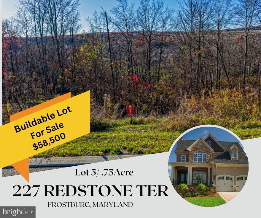 Welcome to Sand Spring Run Subdivision, Frostburg’s premier residential community surrounded by natural beauty and mountain charm. Lot 5 offers 0.75 acres of gently sloping land with breathtaking mountain views, providing the perfect canvas to build your dream home.

Enjoy the peace of country living while staying close to everything you need—Frostburg State University, shopping, medical facilities, and easy access to Interstate 68 for convenient commuting.

Experience the best of Western Maryland living in a thoughtfully designed neighborhood with protective covenants and restrictions to maintain the integrity and value of your investment.  Call today for more information.