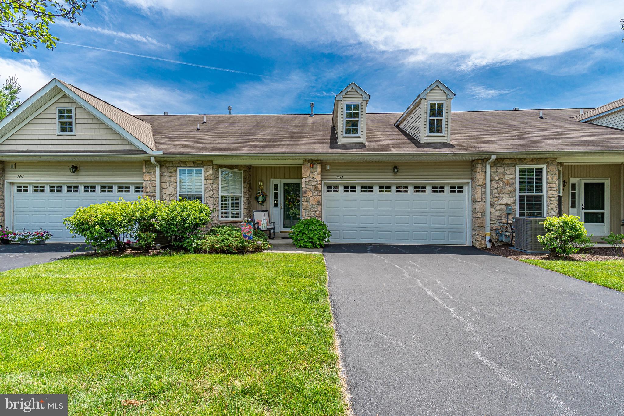 Welcome to 1413 Palmer Drive, a fabulous, move-in ready home in the sought after Golfview Estates community in Springfield.  Enter the home from the front patio into the foyer that leads to the kitchen on the left. Eat-in kitchen has been updated to offer desirable white cabinets, stainless steel appliances, brand new dishwasher, granite countertops, double sink, tile backsplash and a pantry closet that is ideal for all of your food and appliances storage needs.  Enjoy relaxing in the inviting living room or take the door to the back deck where you can entertain outside.  Master bedroom is filled with natural light from the picture window with plantation shutters and boasts a walk-in closet, double closet and an en-suite with double sink, shower stall and tile floor.  An additional bedroom, full bath, dining room with built in corner cabinet, laundry room with new washer and access to the 2-car garage completes this great home.  Conveniently located close to local transportation, shopping, dining and other great amenities.  Do not miss out on this opportunity!