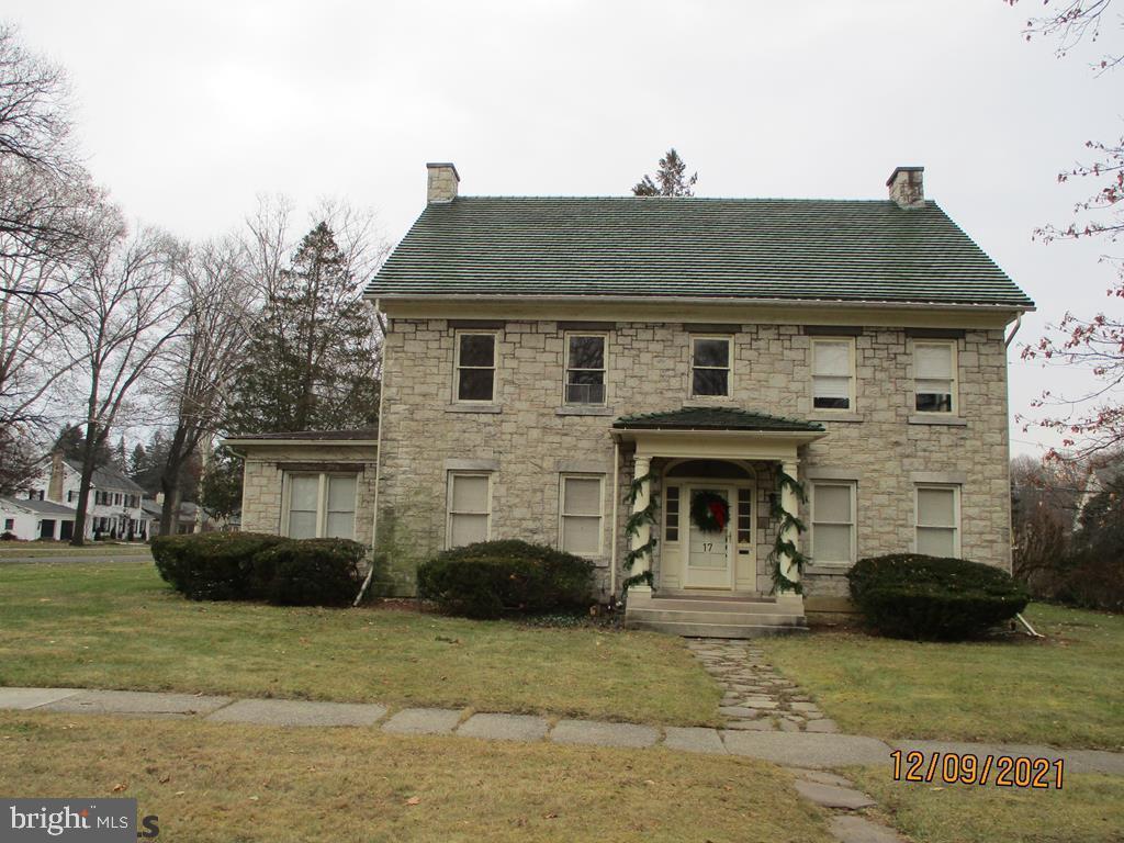 Let your imagination soar in this stately home in historic Mansion Park area. Finely constructed of stone, the home sits on a level corner lot with detached two car garage. Spacious living and dining rooms with lots of natural lighting. Four large bedrooms with ample closet space and two bathrooms on the second floor. Bathrooms have been upgraded. There is a third floor with two rooms which could be finished for additional bedrooms, play room or home office. Beautiful recently refinished hardwood floors. Open rear porch to relax in the warm summer evenings. Seller is offering a one year Home Warranty to the Buyer. This is a classic home with view of historic Baker Mansion.