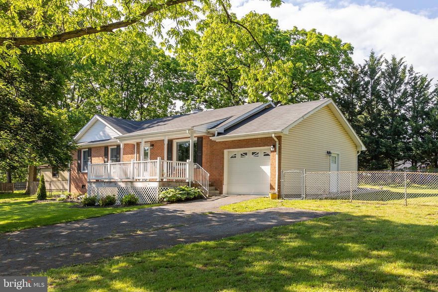 Almost 1 acre off of Rt 7! Close to town! 
Welcome to this beautifully maintained 3-bedroom, 1.5-bath rancher, ideally situated near Route 7 E, Route 50 E, and I-81—perfect for commuters! This inviting home features a classic brick front, a covered front porch for relaxing mornings, and a screened back porch overlooking the huge fenced backyard—ideal for outdoor gatherings.  Inside, you'll find crown molding throughout, adding a touch of elegance to every room. Recent updates include a new HVAC system (2022, last serviced in Jan 2025), new water heater (2022), new appliances (2021), and a new roof (2016). Enjoy the upgraded half bath (2023), stylish laminate flooring (2016–2021), and new ceiling fans (2021). The property includes a spacious shed for extra storage and comes with an adjacent lot (both lots totaling .82 acres) for added privacy or future expansion. No HOA restrictions give you the freedom to truly make it your own.  Don’t miss this move-in-ready gem in a highly convenient location!