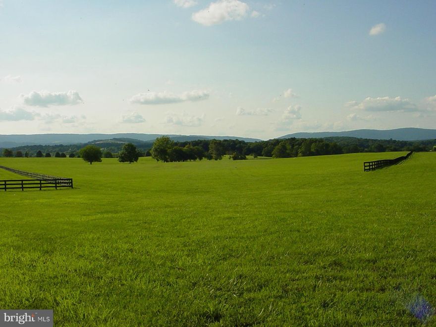 Outside Middleburg,VA is a parcel w/ flat paddocks & space for a polo field.A perfect horse facility setting w/natural springs & existing pond that can support watering needs.The parcel offers board & stone fencing & has sweeping uninterrupted views of the countryside. Within an hour of DC.Located in Orange Cty Hunt Terr.Covenants apply.In land use-rollback taxes paid by Buyer.