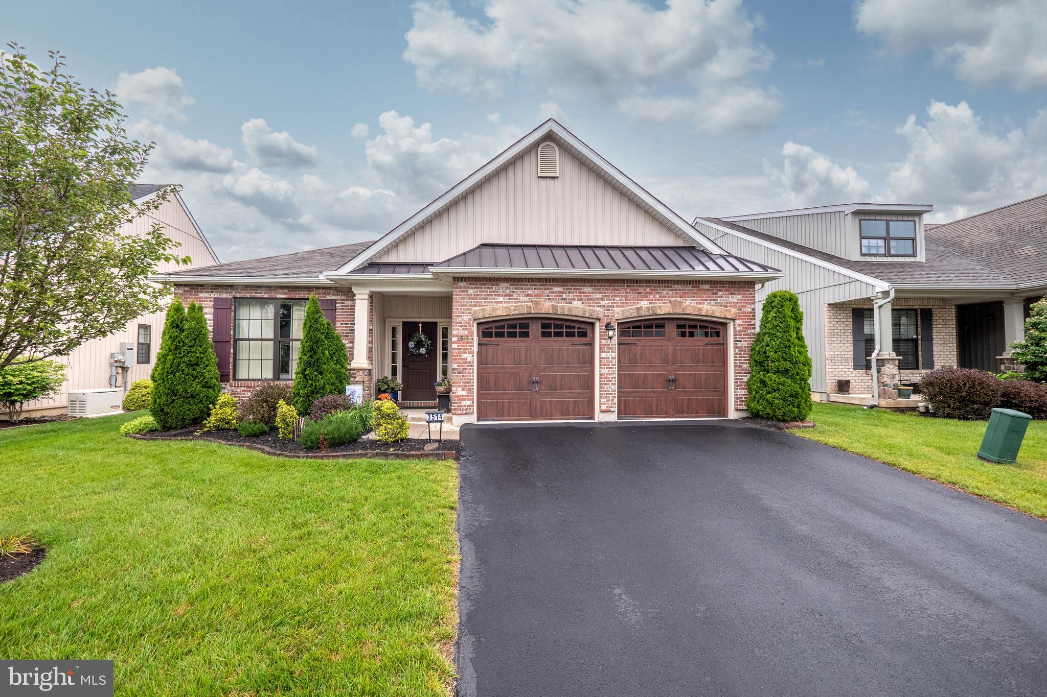 Enjoy LOW-MAINTENANCE LIVING in THE FIELDS AT INDIAN CREEK, a vibrant 55+ COMMUNITY in the heart of EMMAUS. Thoughtfully designed and beautifully finished, this MOVE-IN READY HOME offers comfort, style, and ease. Step inside to HARDWOOD FLOORS, CROWN MOLDING, and sunlit spaces that feel both warm and refined. A SPACIOUS GUEST SUITE with adjacent full bath sits privately at the front of the home, while FRENCH DOORS open to a cozy DEN/OFFICE. The heart of the home is the OPEN-CONCEPT KITCHEN with CUSTOM CABINETRY, GRANITE COUNTERS, STAINLESS STEEL APPLIANCES, and a 10-FOOT ISLAND, perfect for gathering. Adjacent dining and sitting areas feature a GAS FIREPLACE, adding both charm and function. The FAMILY ROOM AND SUNROOM invite relaxed living and entertaining, opening to a LANDSCAPED PAVER PATIO with dedicated DINING AND GRILLING AREAS—ideal for morning coffee or summer evenings. The PRIMARY SUITE features TWO WALK-IN CLOSETS and a serene bath with QUARTZ-TOPPED VANITIES, TILED SHOWER, and PRIVATE WATER CLOSET. Additional highlights include a LARGE LAUNDRY ROOM with built-ins and utility sink, CHARMING FRONT PORCH, and EASY-ACCESS CRAWL SPACE for added storage. Just steps from WALKING TRAILS and COMMUNITY AMENITIES, this home blends COMFORT, CONVENIENCE, and TIMELESS APPEAL, offering an exceptional lifestyle for those ready to enjoy everything this special neighborhood has to offer.