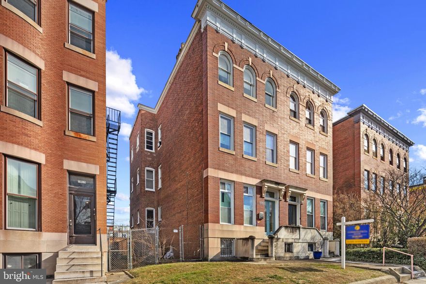 Incredible investment opportunity! 2907 N Calvert St is a historical treasure located in Charles Village, one of Baltimore’s most coveted neighborhoods. You’ll be equally captivated by the architectural splendor and strong monthly income of this fully occupied, zoned 3-unit building. The property boasts an astounding 5,000+ finished square feet, 11 bedrooms, 4 dens, 6 full bathrooms, and the kind of architectural details historians dream of with its soaring ceilings, arched doorways, ornate mantels, detailed wainscotting, elegant parquet floors, meticulous tilework, and iconic exposed brick walls! This end-unit building flaunts an astounding $9,560 in monthly income ($114,720 per year)! With its close proximity to the prestigious Johns Hopkins University (.6 miles), Medstar Union Memorial Hospital (.6 miles), Baltimore Museum of Art (.4 miles), downtown Baltimore (2.7 miles), and countless coffee shops and restaurants, the area is booming with students and professionals alike, making lease-up a breeze! Shared on-site laundry and access to a private garage (for a fee) are added bonuses for all residents. With high rents, no delinquency (as of 1/31/2025), written leases, lead certificates, and a 3-unit rental license, this property is truly turnkey. Tenants cover utility costs. Recent improvements include some updated flooring (2021/2022), renovated basement (2023), new ductless mini split heating/cooling systems on the second and third levels (2023), new electrical boxes in the basement, second, and third levels (2023), remodeled bathroom on the second level (2024), and installation of additional bathroom on the third level (2024). Add this extraordinary investment to your portfolio today! There is a Special Benefits Tax in this area. The current cost for the year for this property is $504.91. The Special Benefits Tax is a surcharge which covers additional safety and sanitization efforts for the neighborhood.