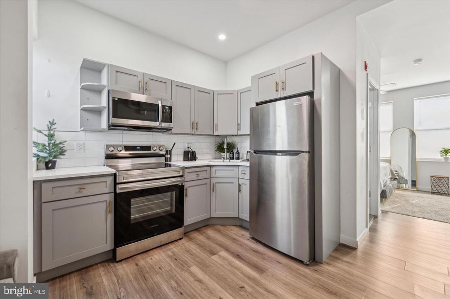Welcome home to 1519 Lehigh Ave- Unit 2, a 2nd floor 1BD/1BA with a new kitchen, in-unit stackable w/d, central a/c, keyless entry, and much more. Be the first to live in this newly renovated 1 Bedroom now! Unit can come furnished or unfurnished. Furnished will have an additional monthly fee. Tenants pay electric, and $25/mo for water. First, last and security to move in.